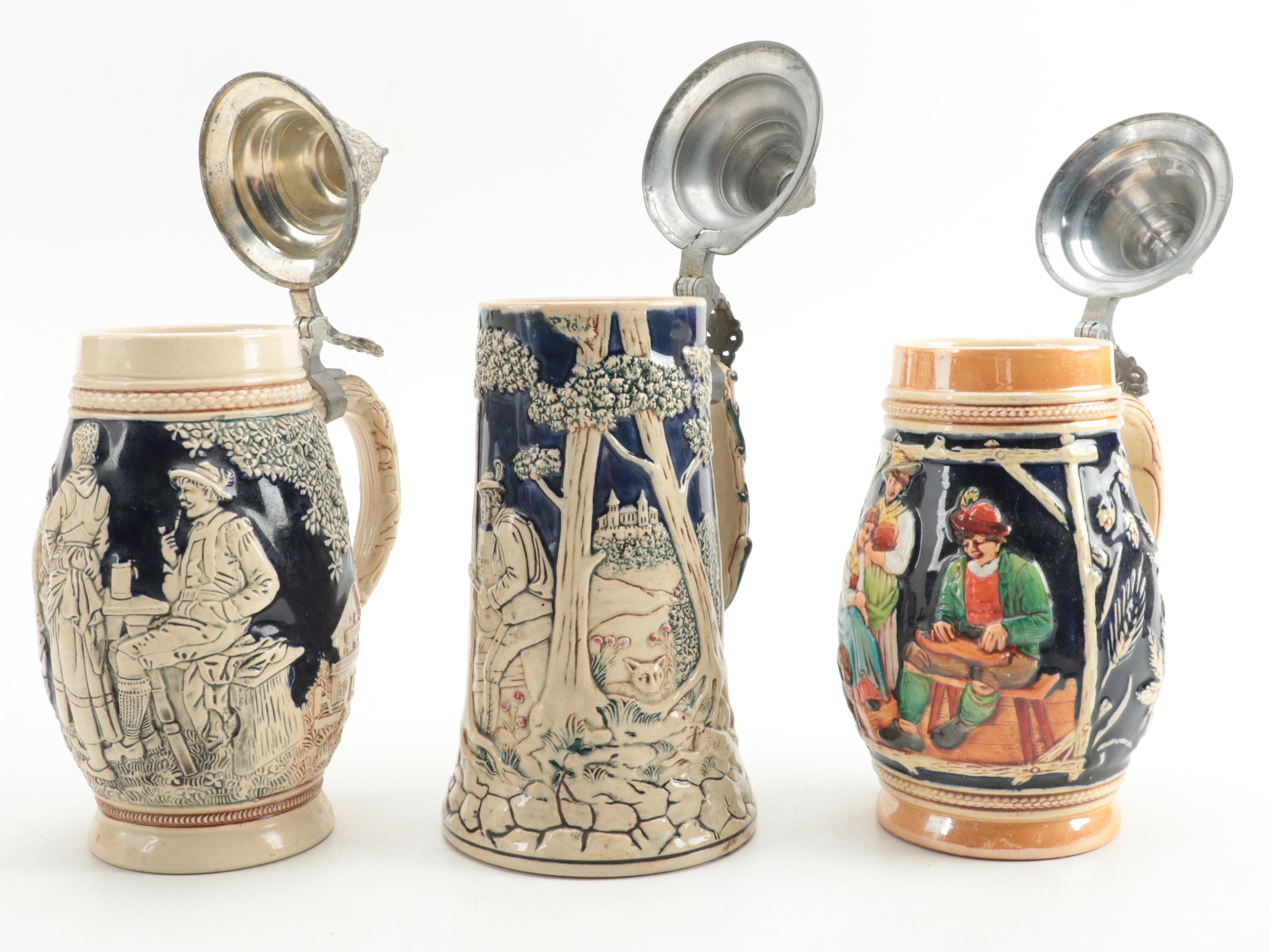 Marzi & Remy, Domex with Other German Ceramic Beer Steins