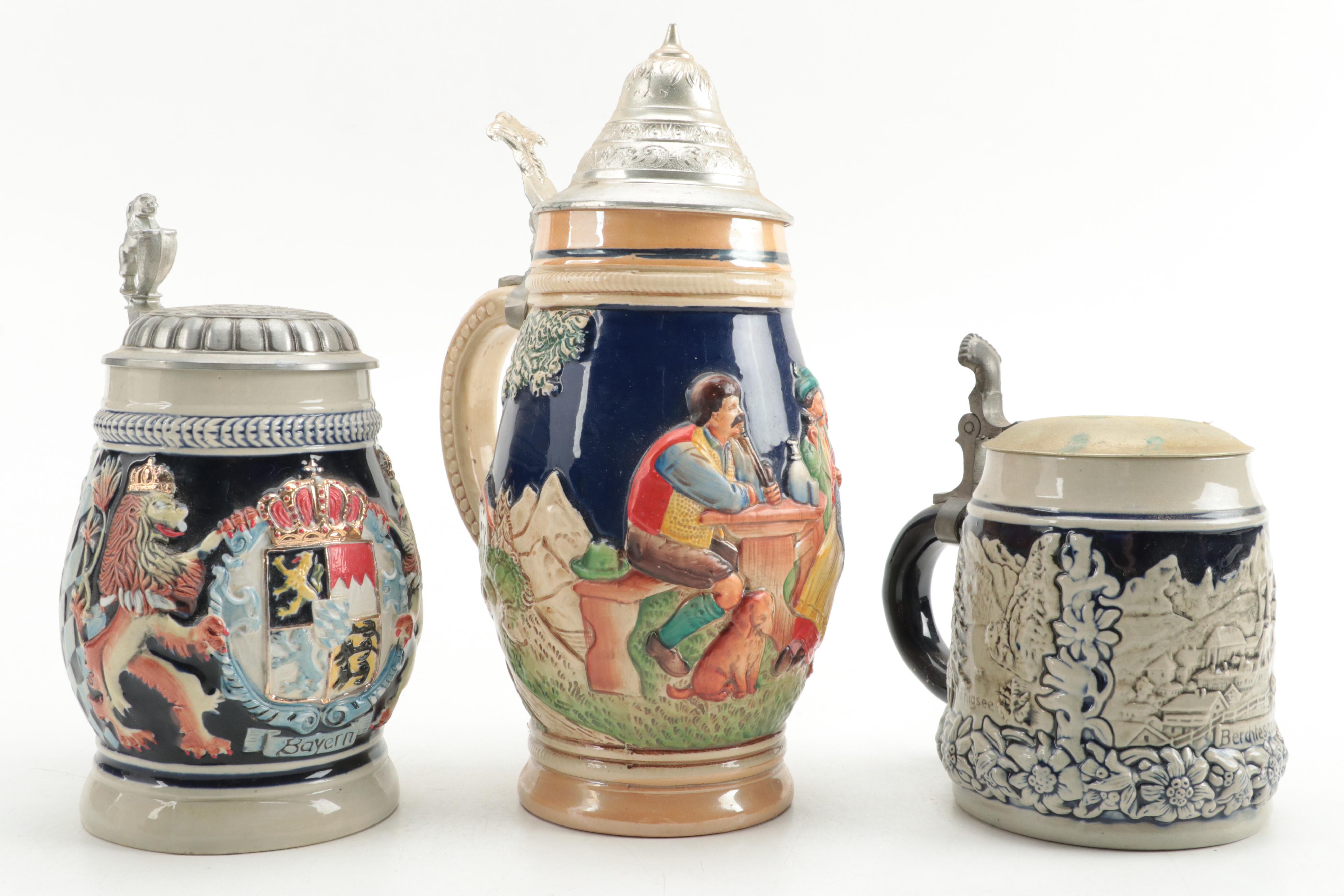 Marzi & Remy, Domex with Other German Ceramic Beer Steins