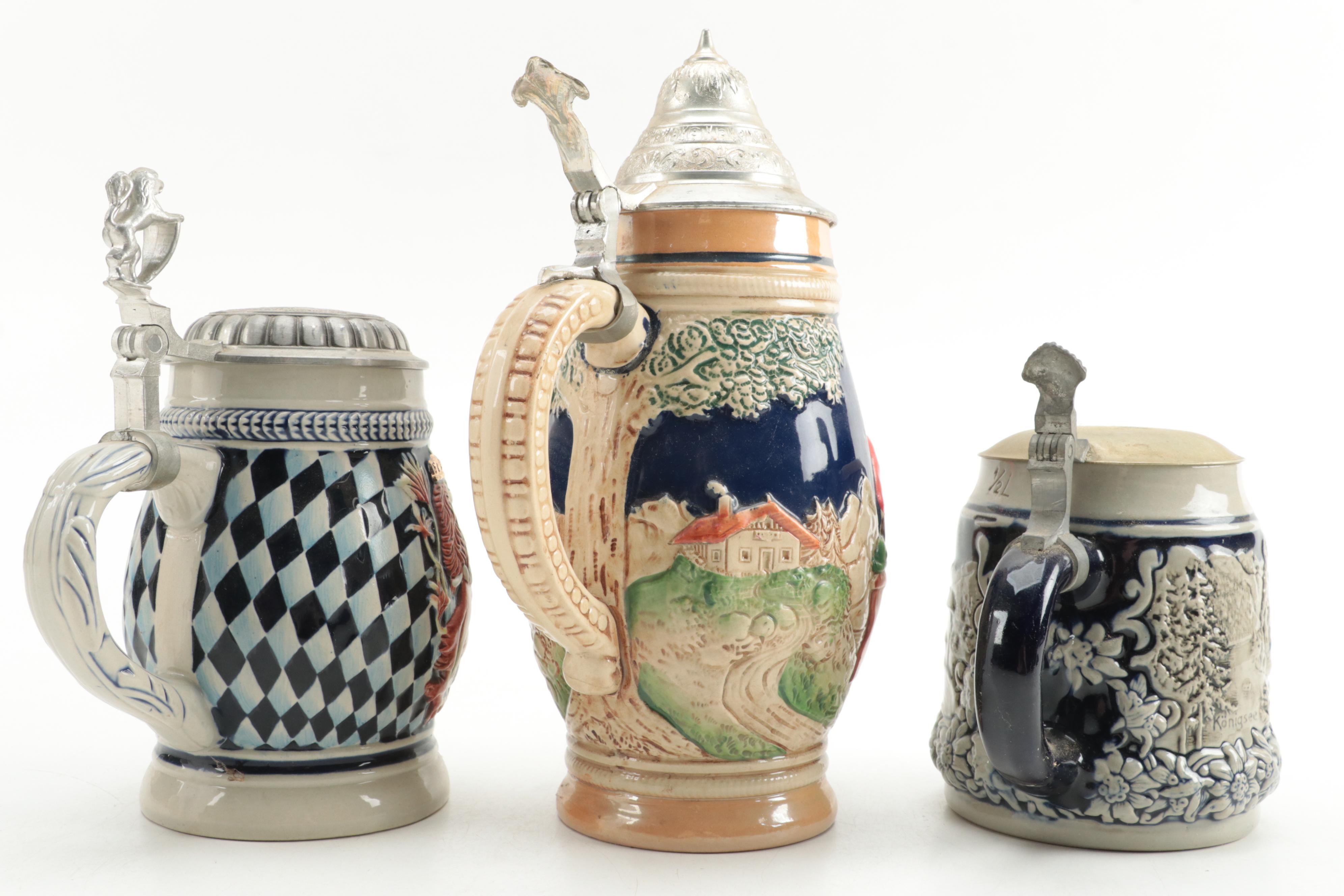 Marzi & Remy, Domex with Other German Ceramic Beer Steins