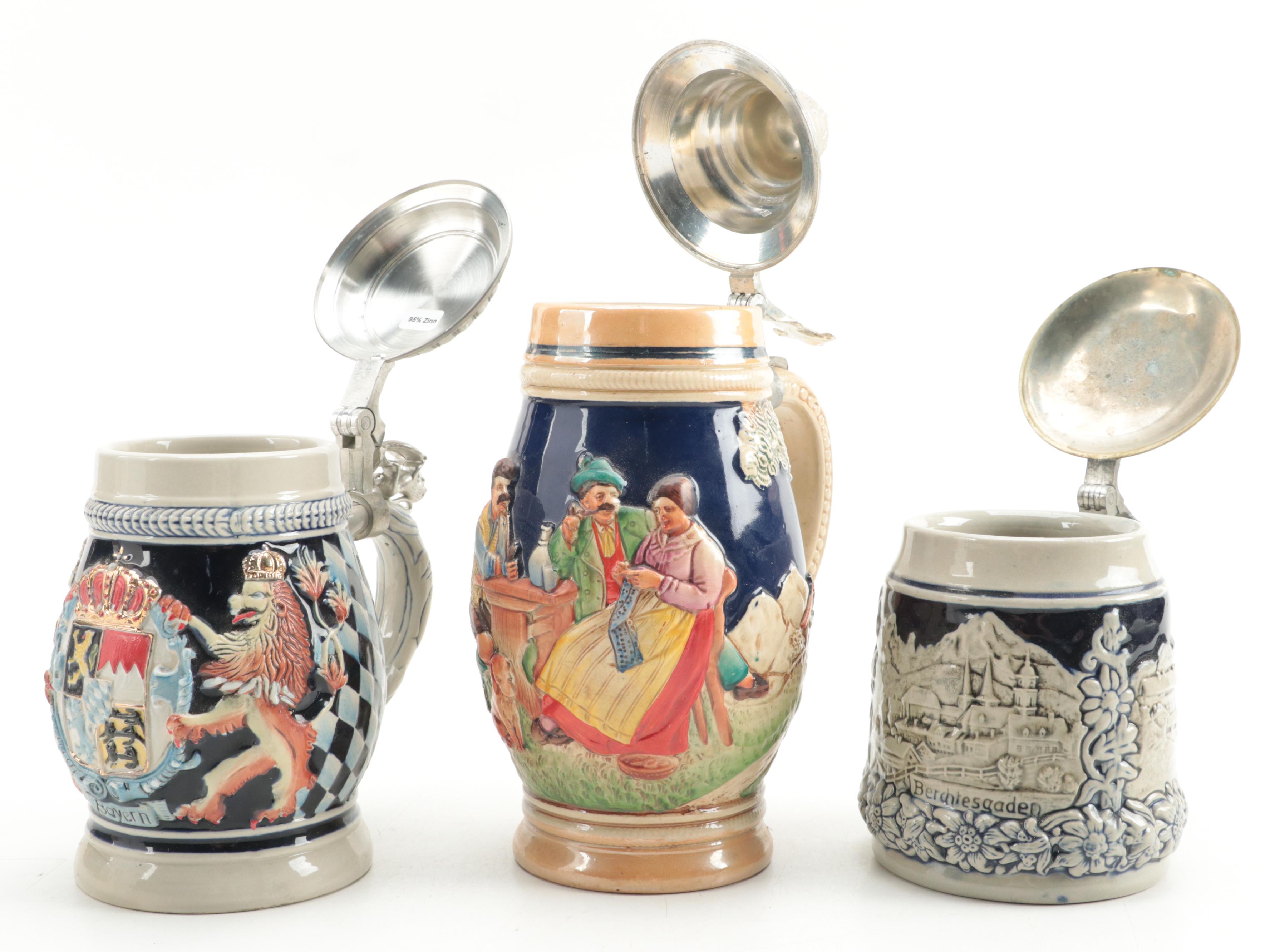 Marzi & Remy, Domex with Other German Ceramic Beer Steins