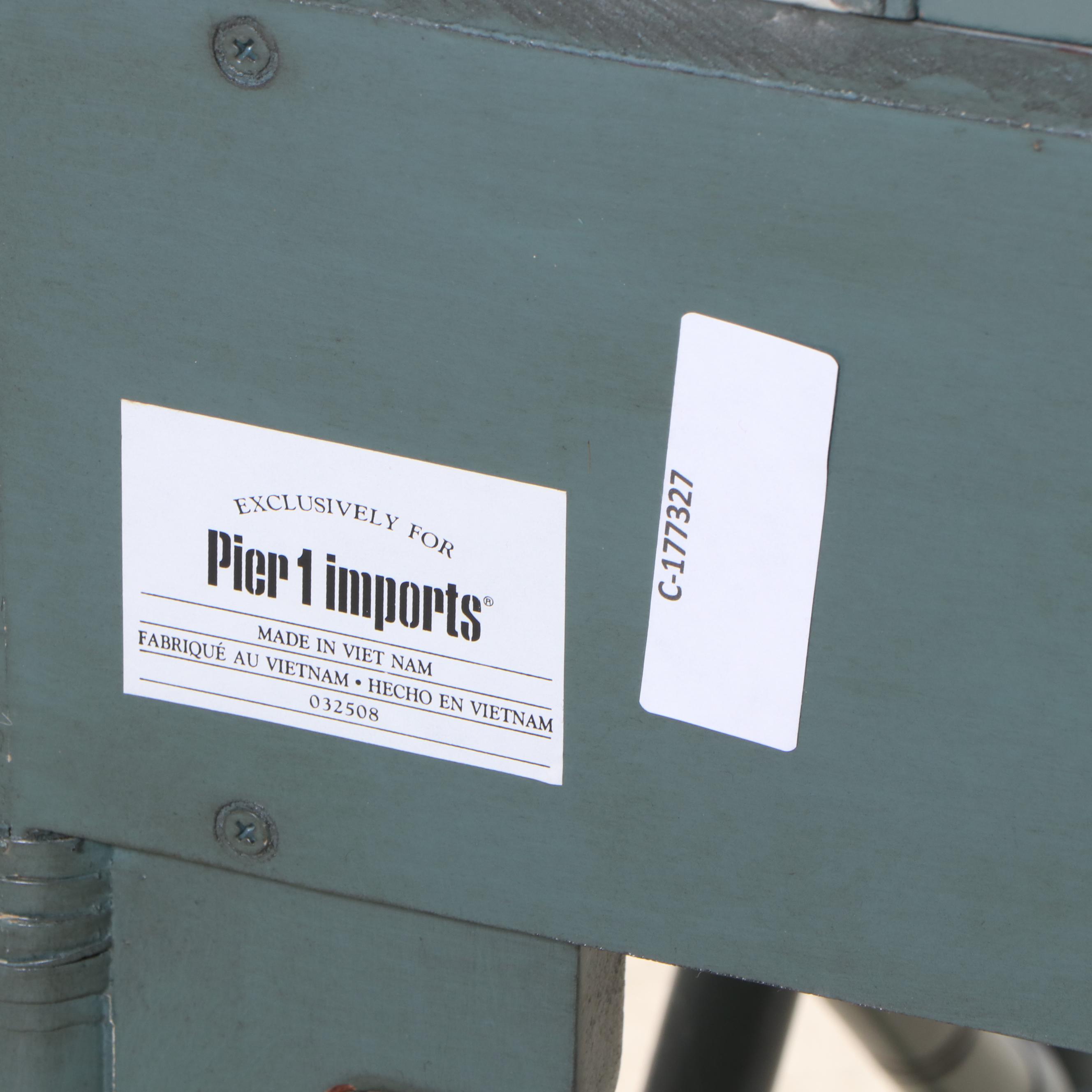 Pier 1 Imports "Ming Chow" Painted Vanity Desk with Mirror