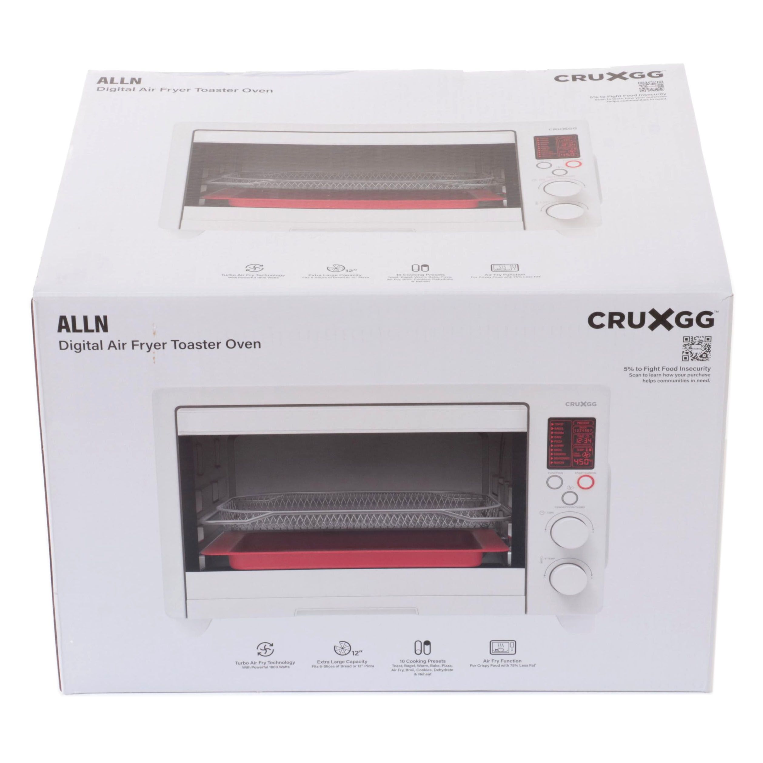 CRUXGG ALLN Digital Air Fryer Toaster Oven
