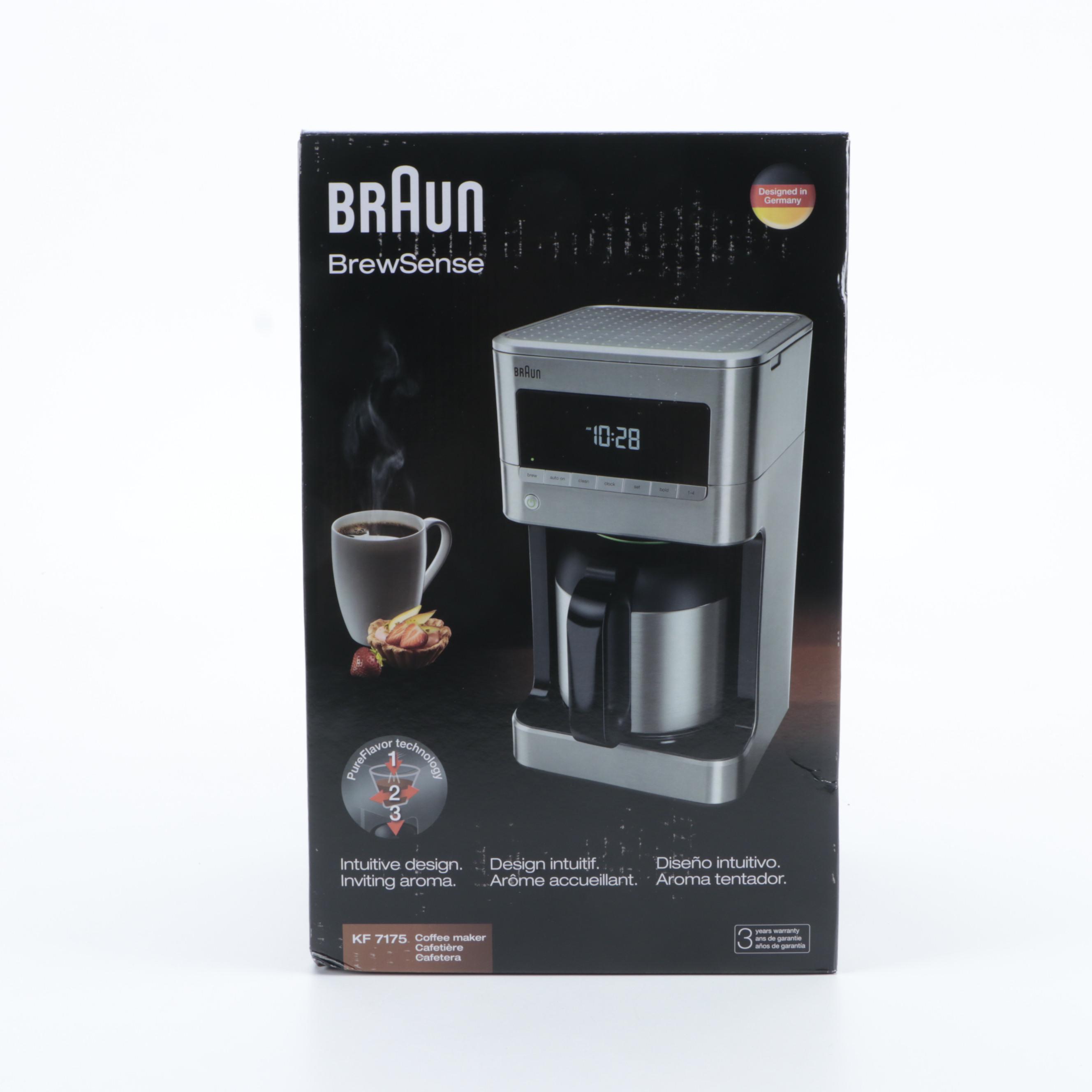 Braun BrewSense Ten-Cup Drip Coffee Maker with Thermal Carafe