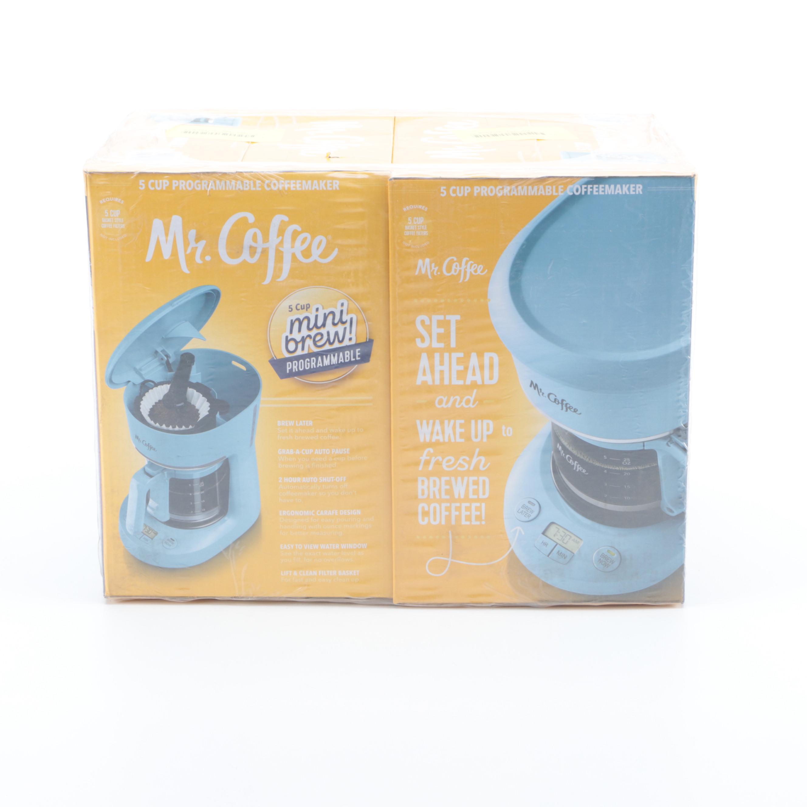 Mr. Coffee Five-Cup Programmable Coffee Makers