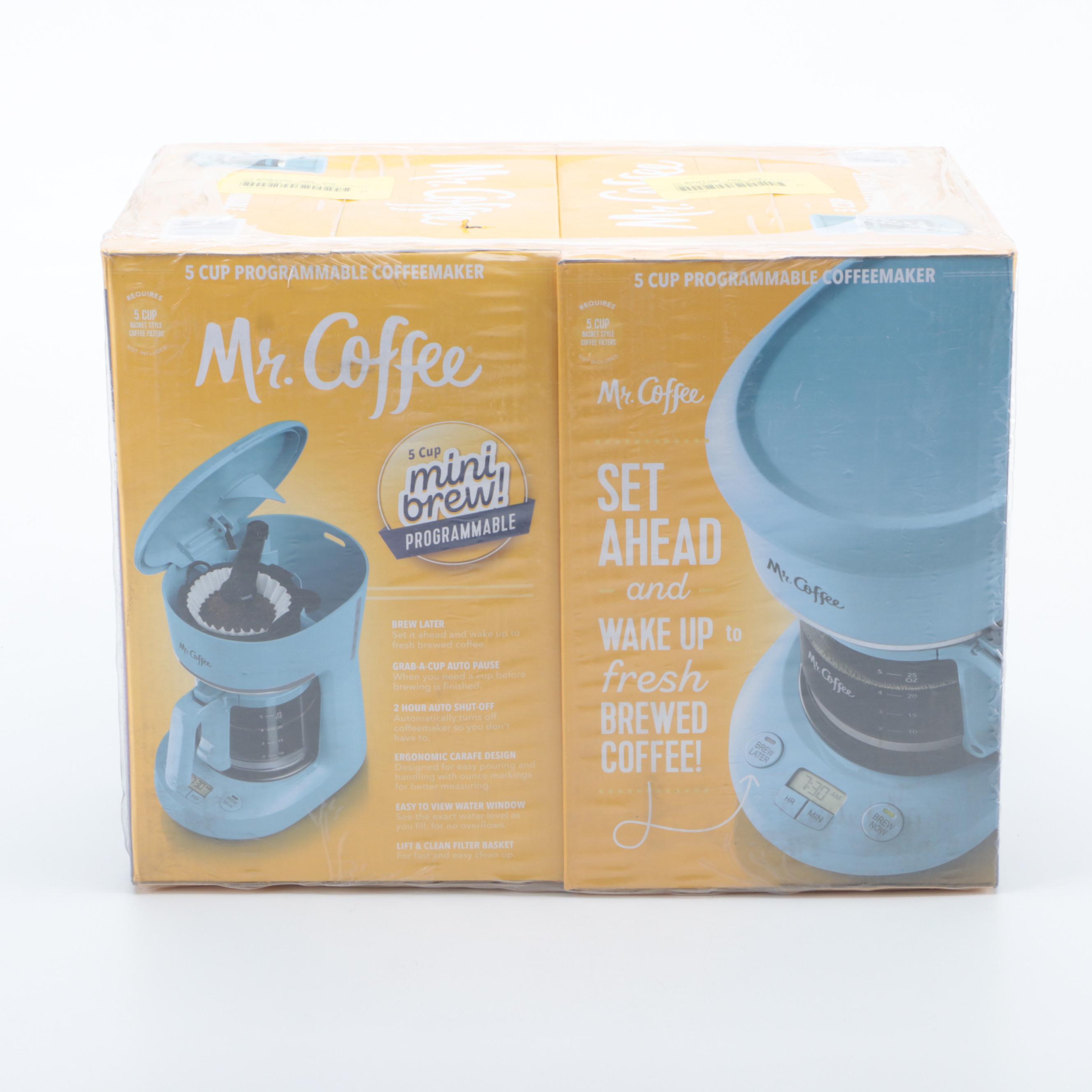 Mr. Coffee Five-Cup Programmable Coffee Makers