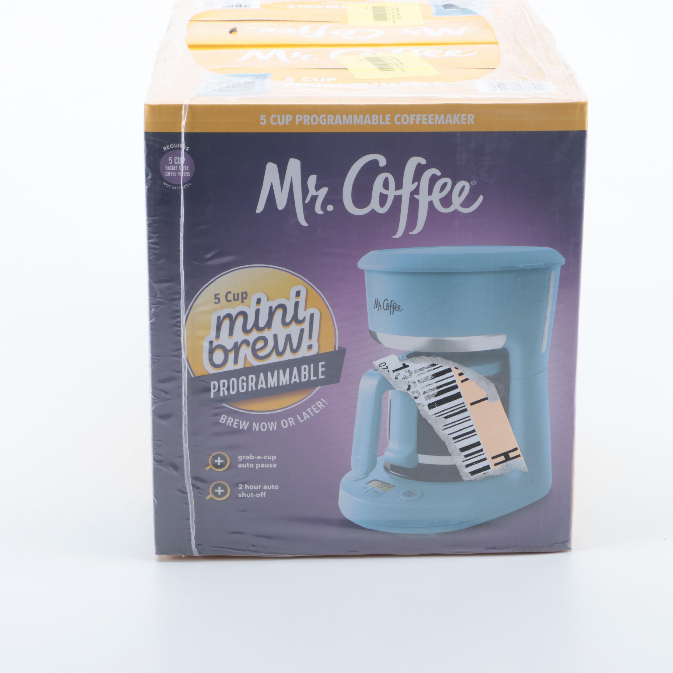 Mr. Coffee Five-Cup Programmable Coffee Makers