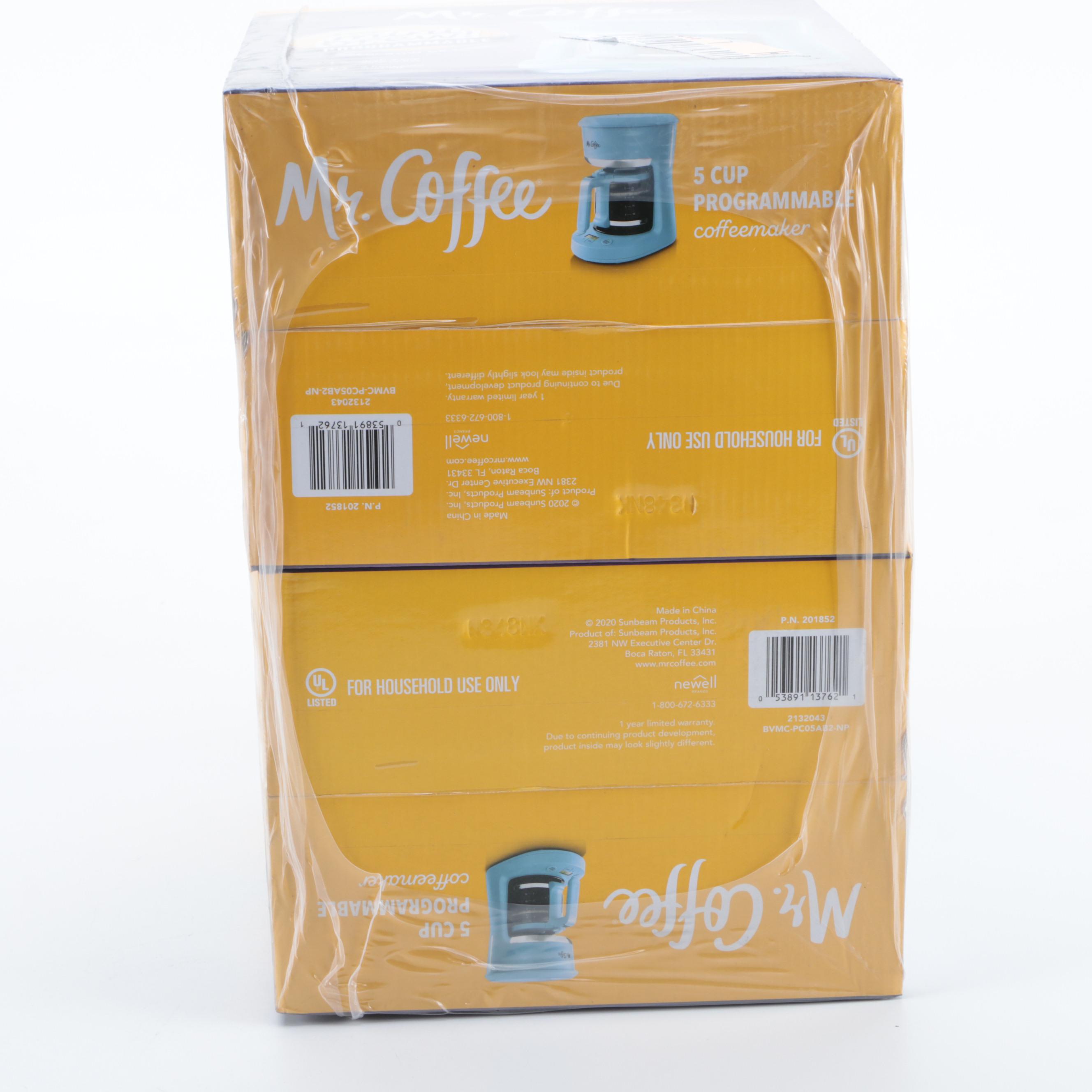 Mr. Coffee Five-Cup Programmable Coffee Makers