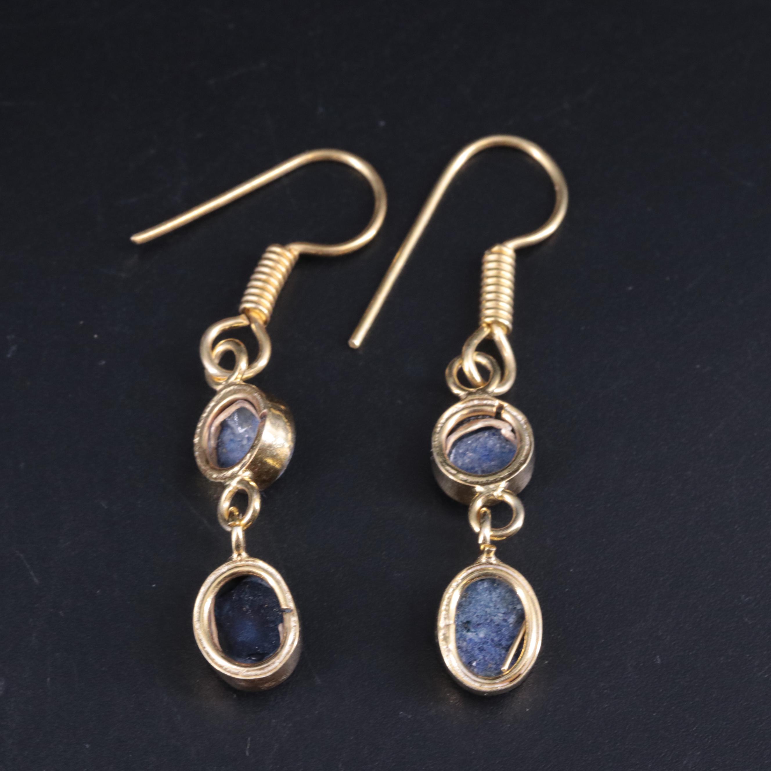 Lapis Lazuli Drop Earrings