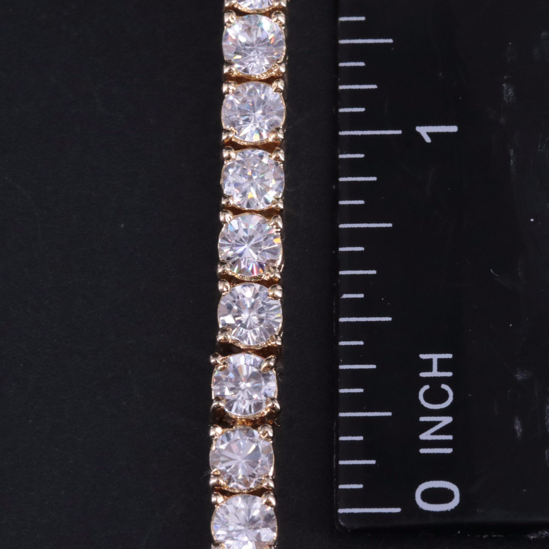 Sterling Cubic Zirconia Tennis Bracelet