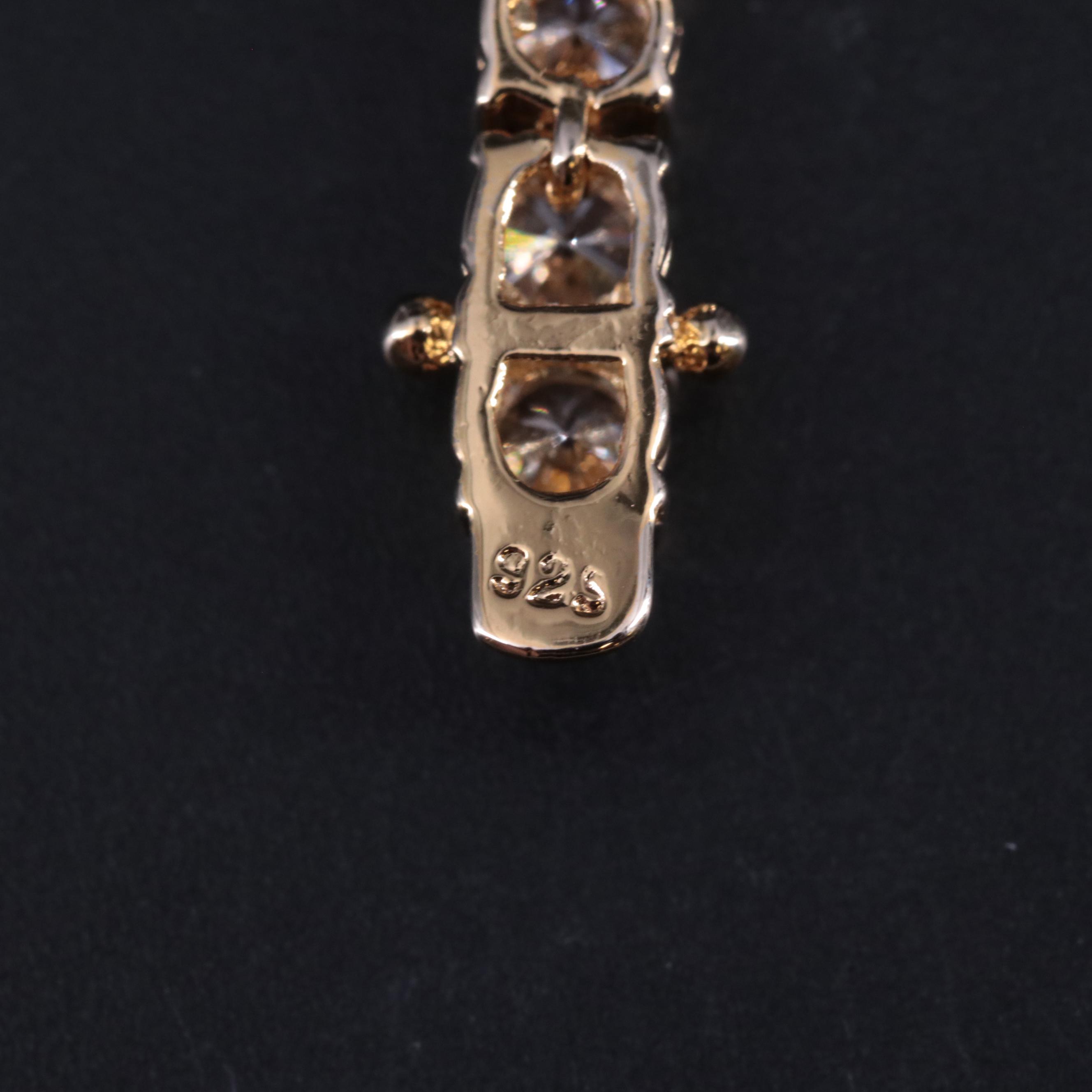 Sterling Cubic Zirconia Tennis Bracelet