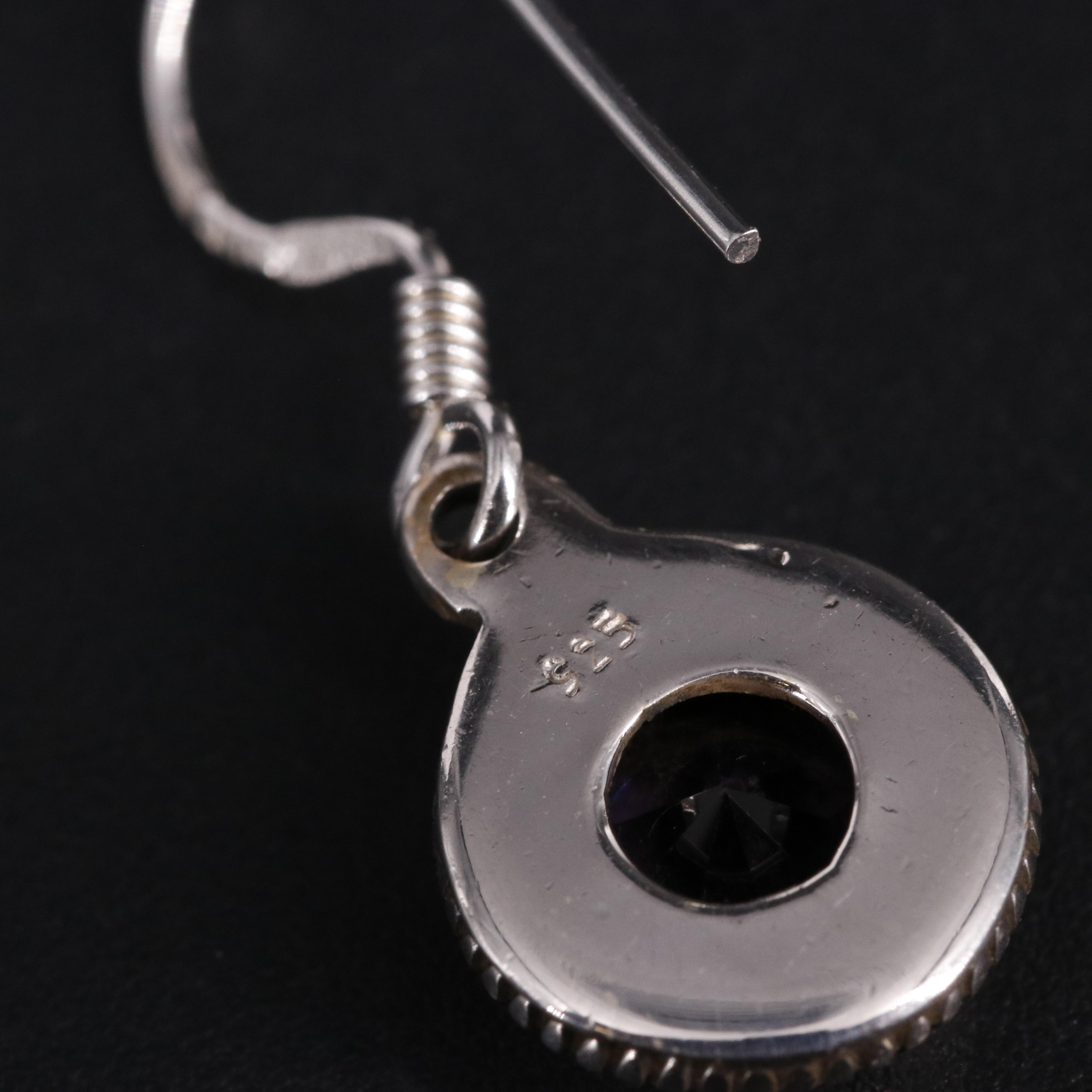 Sterling Silver Amethyst Earrings