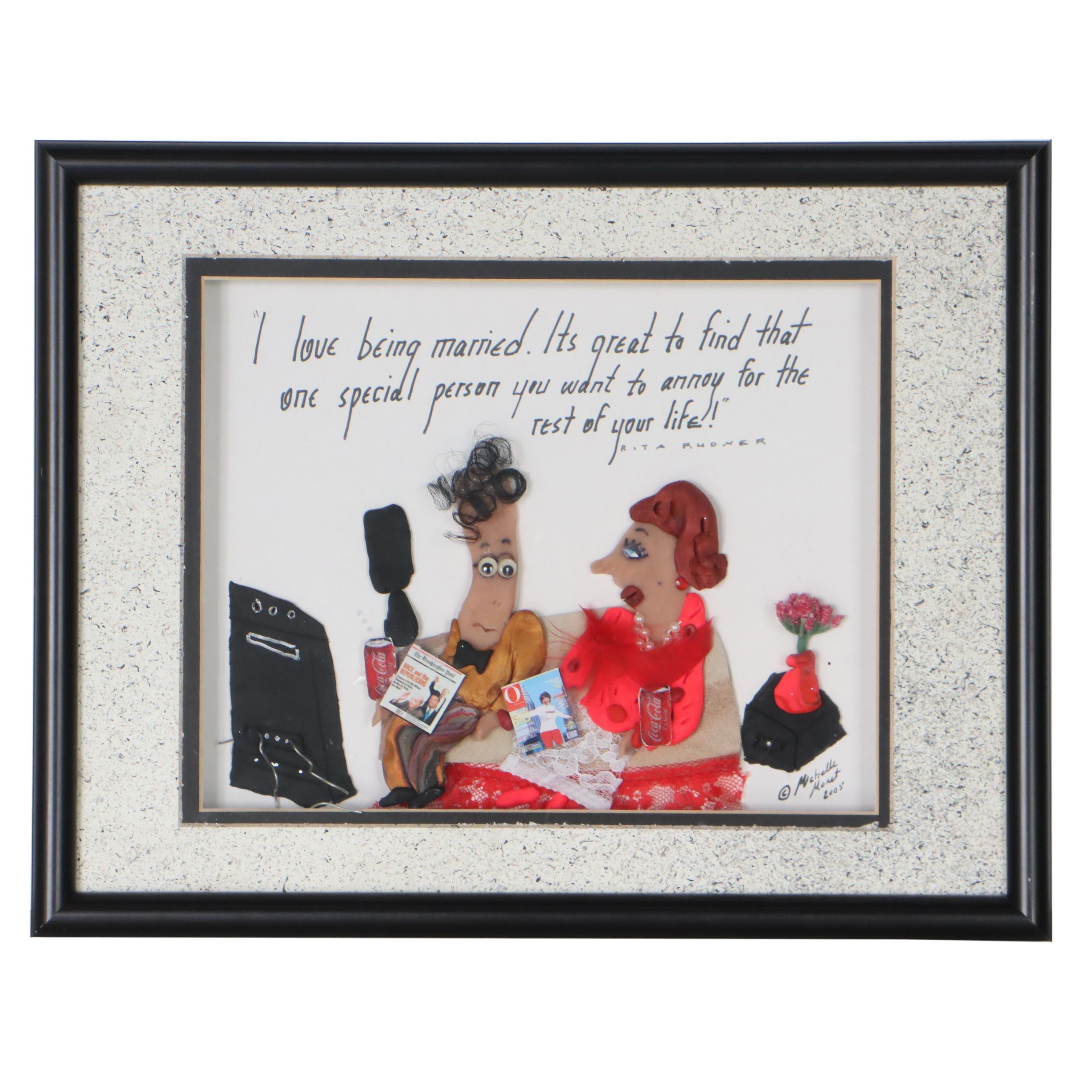 Michelle Monet Mixed Media Polymer Clay Composition, 2005