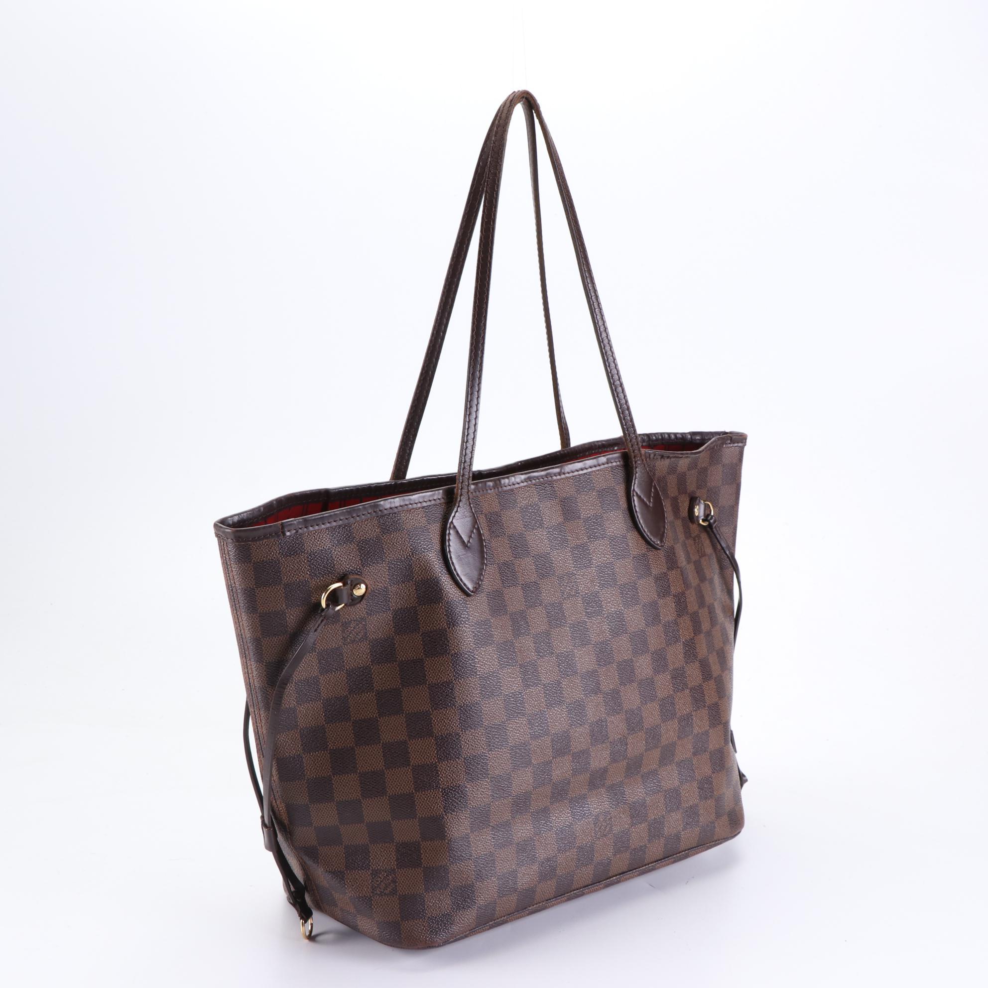 Louis Vuitton Neverfull MM Bag in Damier Ebene Canvas