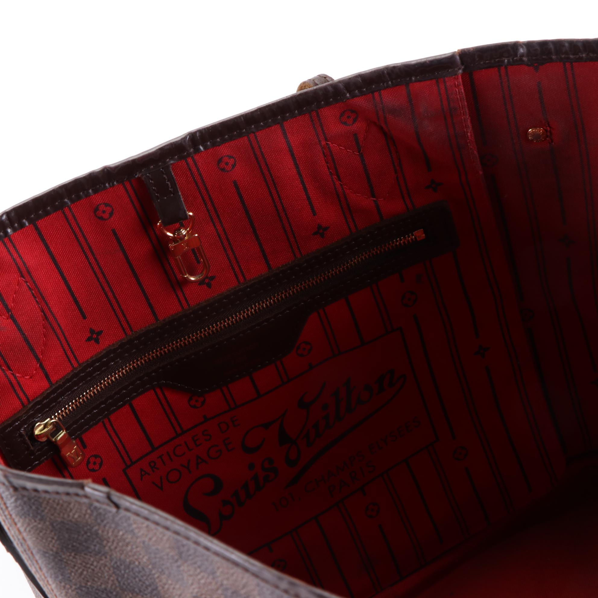 Louis Vuitton Neverfull MM Bag in Damier Ebene Canvas