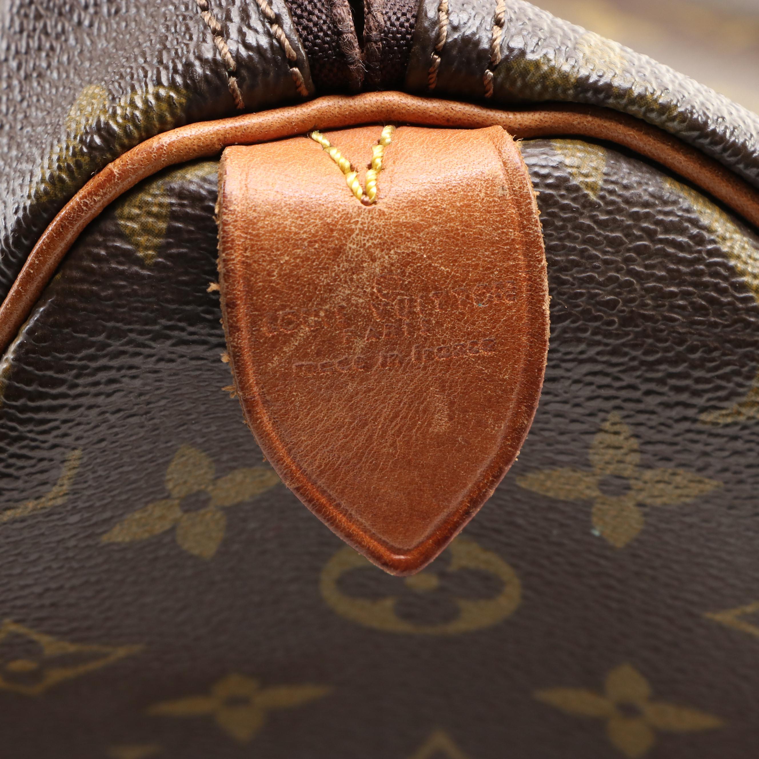 Louis Vuitton Speedy 30 in Monogram Canvas and Vachetta Leather