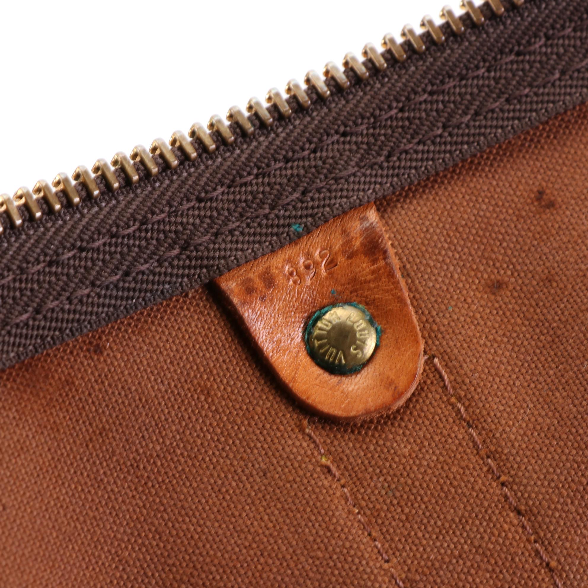 Louis Vuitton Malletier Keepall 55 in Monogram Canvas and Vachetta Leather