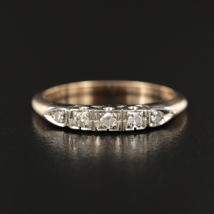 14K 0.12 CTW Diamond Ring