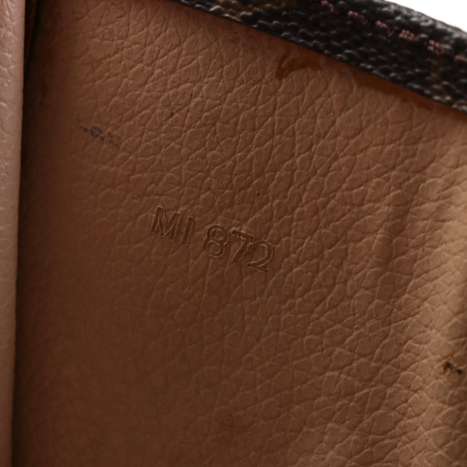 Louis Vuitton Sac Plat in Monogram Canvas and Vachetta Leather