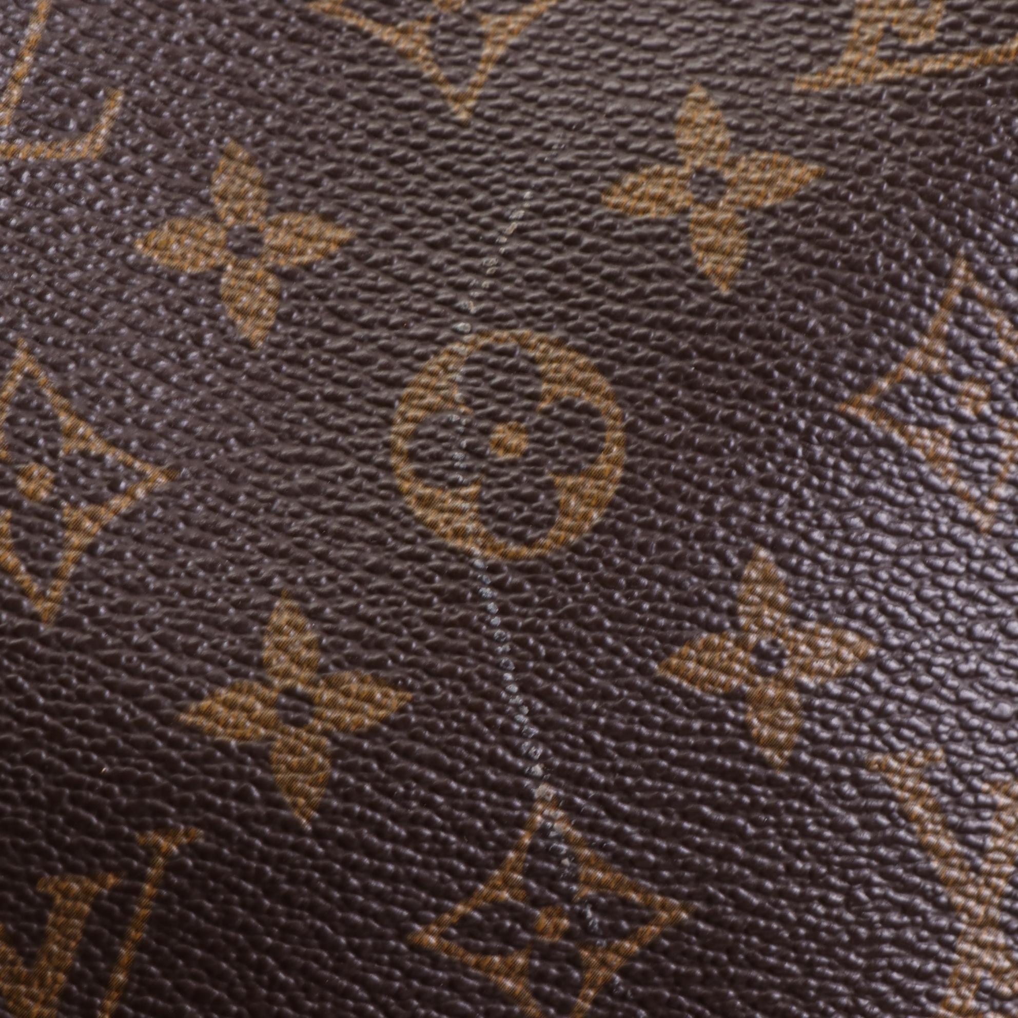 Louis Vuitton Sac Plat in Monogram Canvas and Vachetta Leather