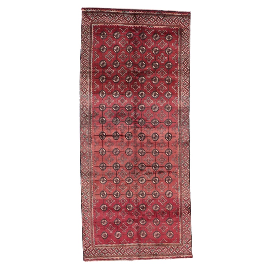 4'3 x 9'11 Hand-Knotted Persian Baluch Area Rug