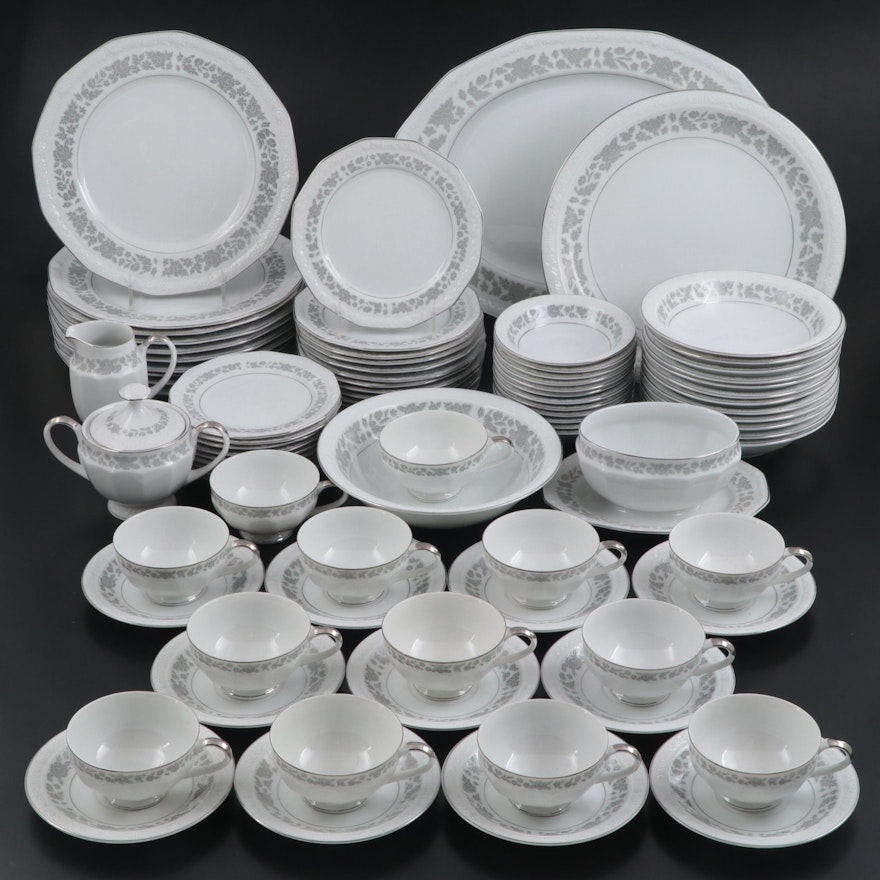 Mikasa "Silvretta" Dinnerware and Table Accessories