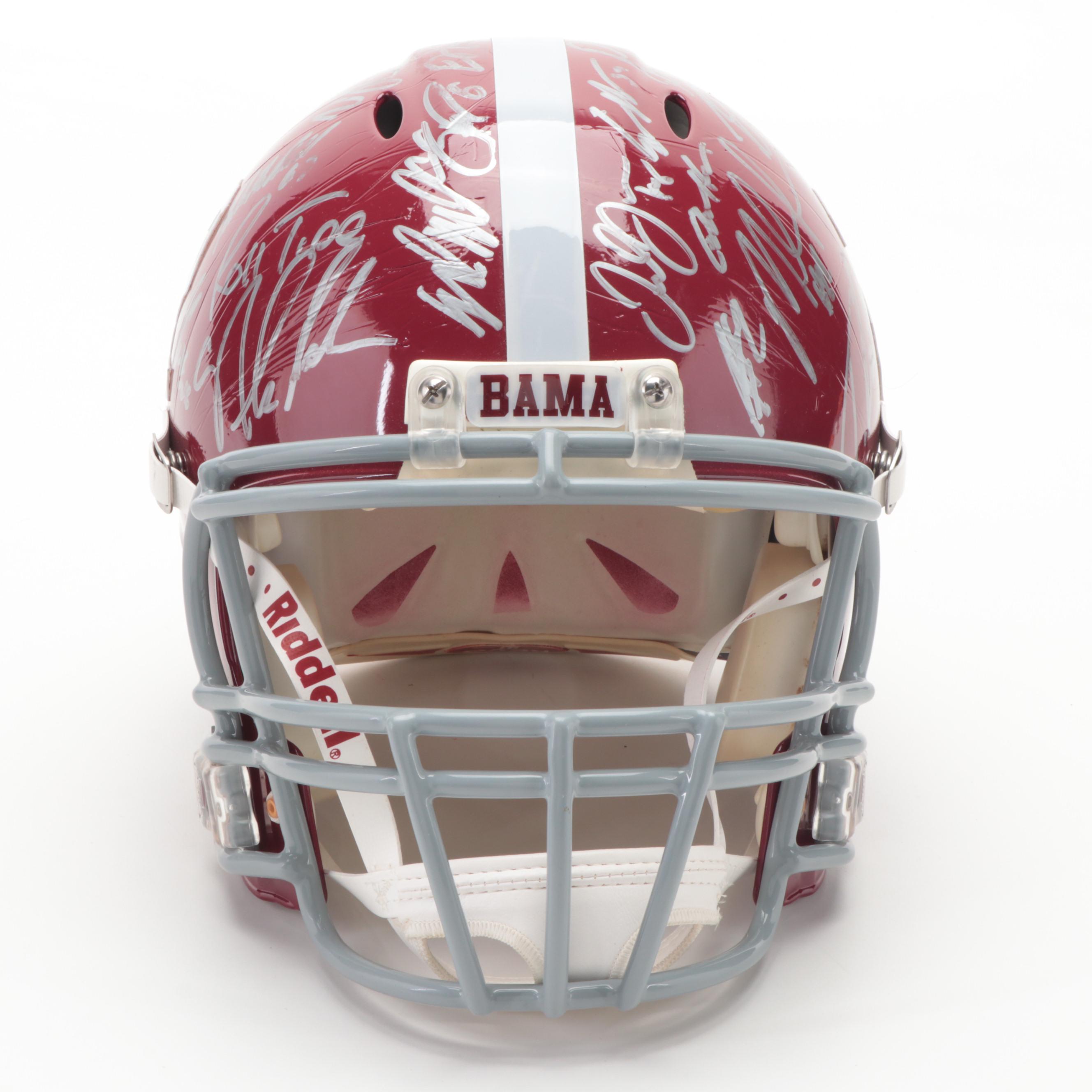 2009 U of Alabama Rose Bowl Mark Ingram's Game Used Team Signed Football Helmet