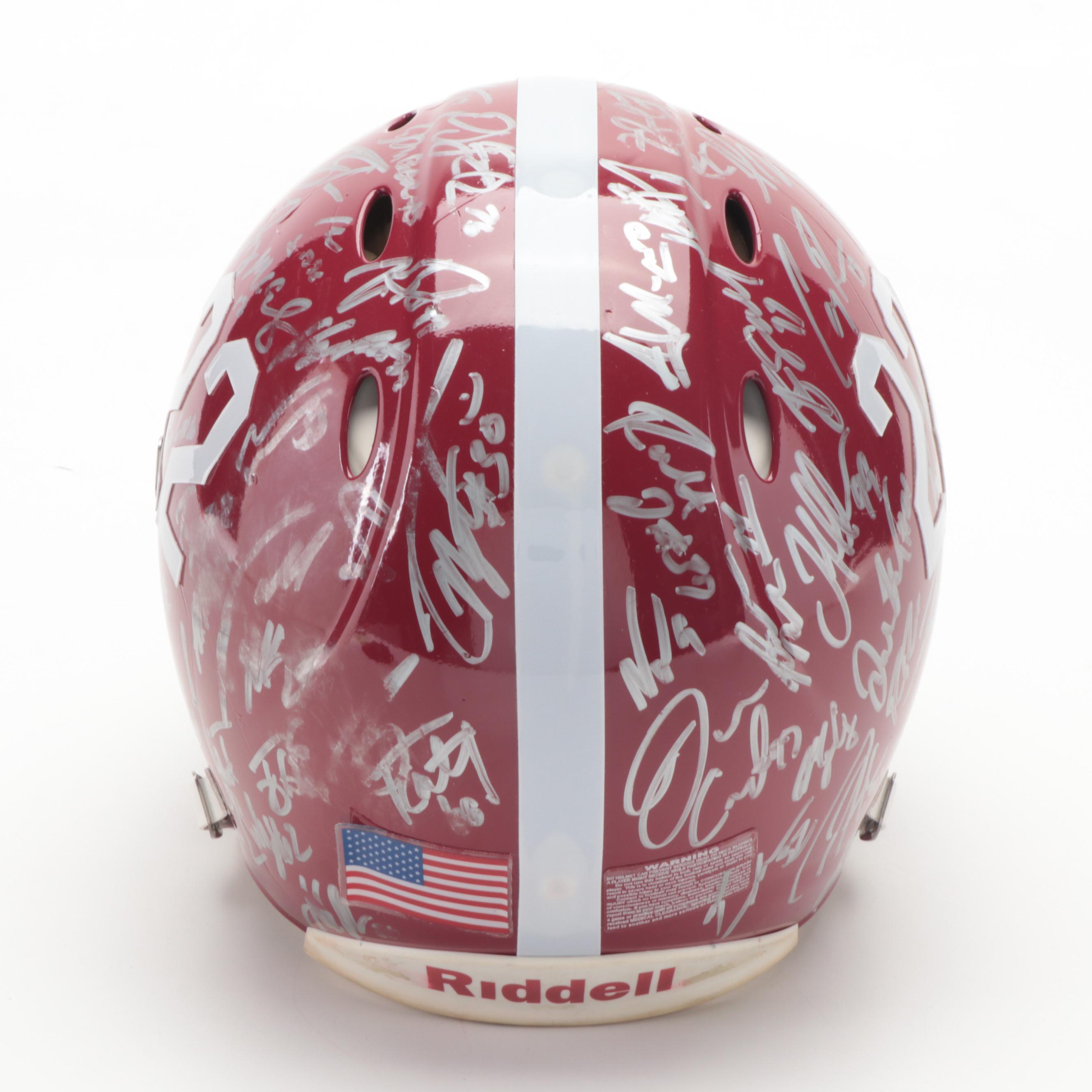 2009 U of Alabama Rose Bowl Mark Ingram's Game Used Team Signed Football Helmet