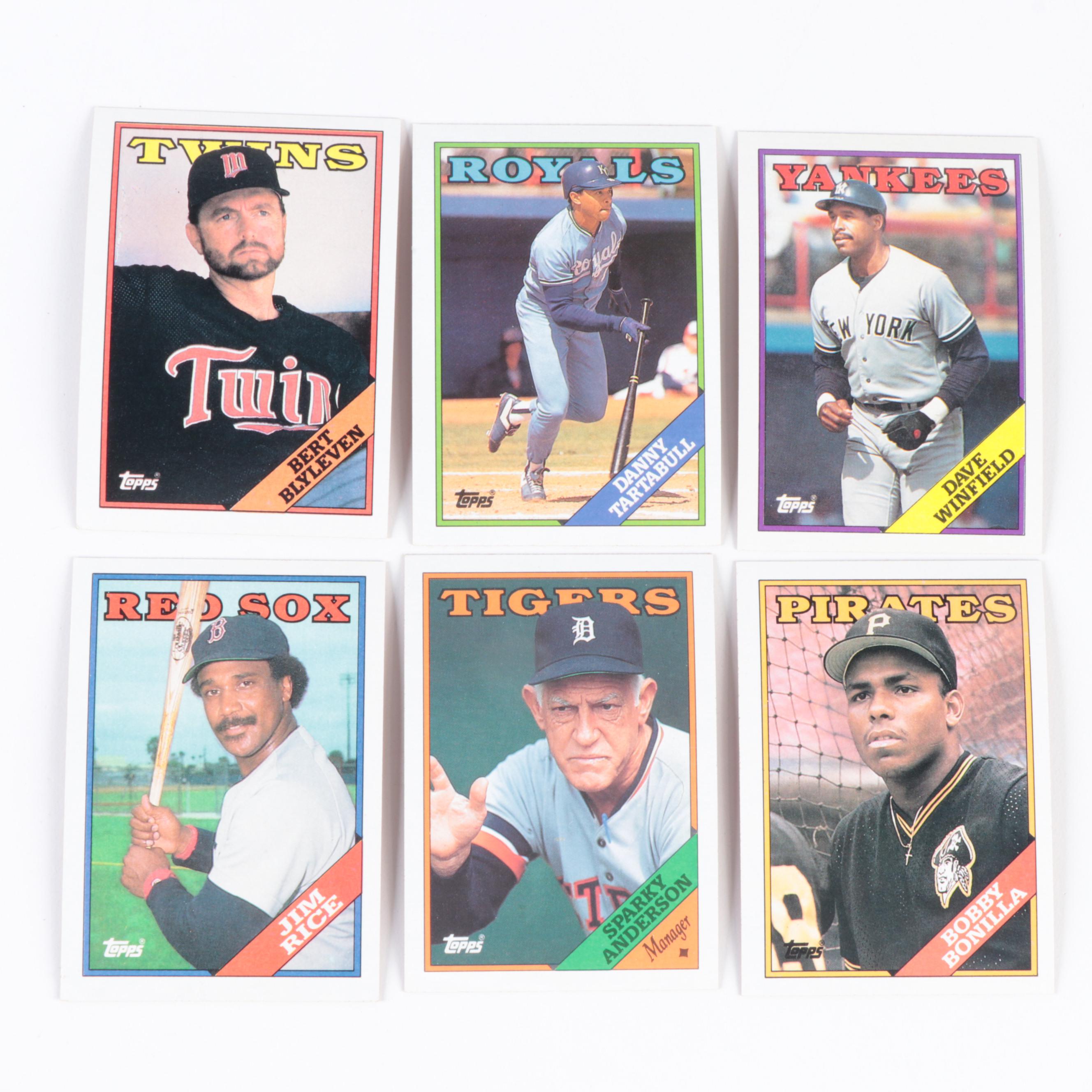 Tug McGraw Signed Rawlings Baseball with 1988 Topps Baseball Cards