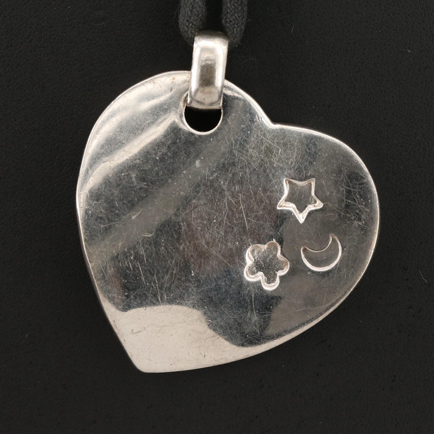 Sterling Heart Pendant Necklace