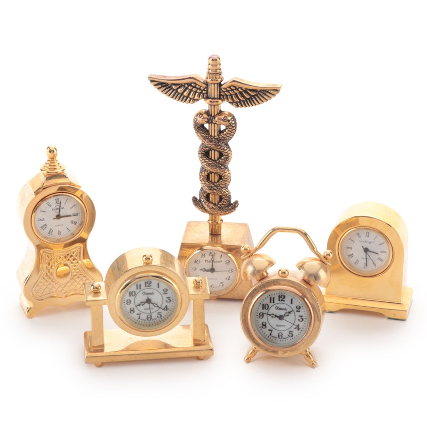 Godinger, Xanadu and Europa Miniature Clocks