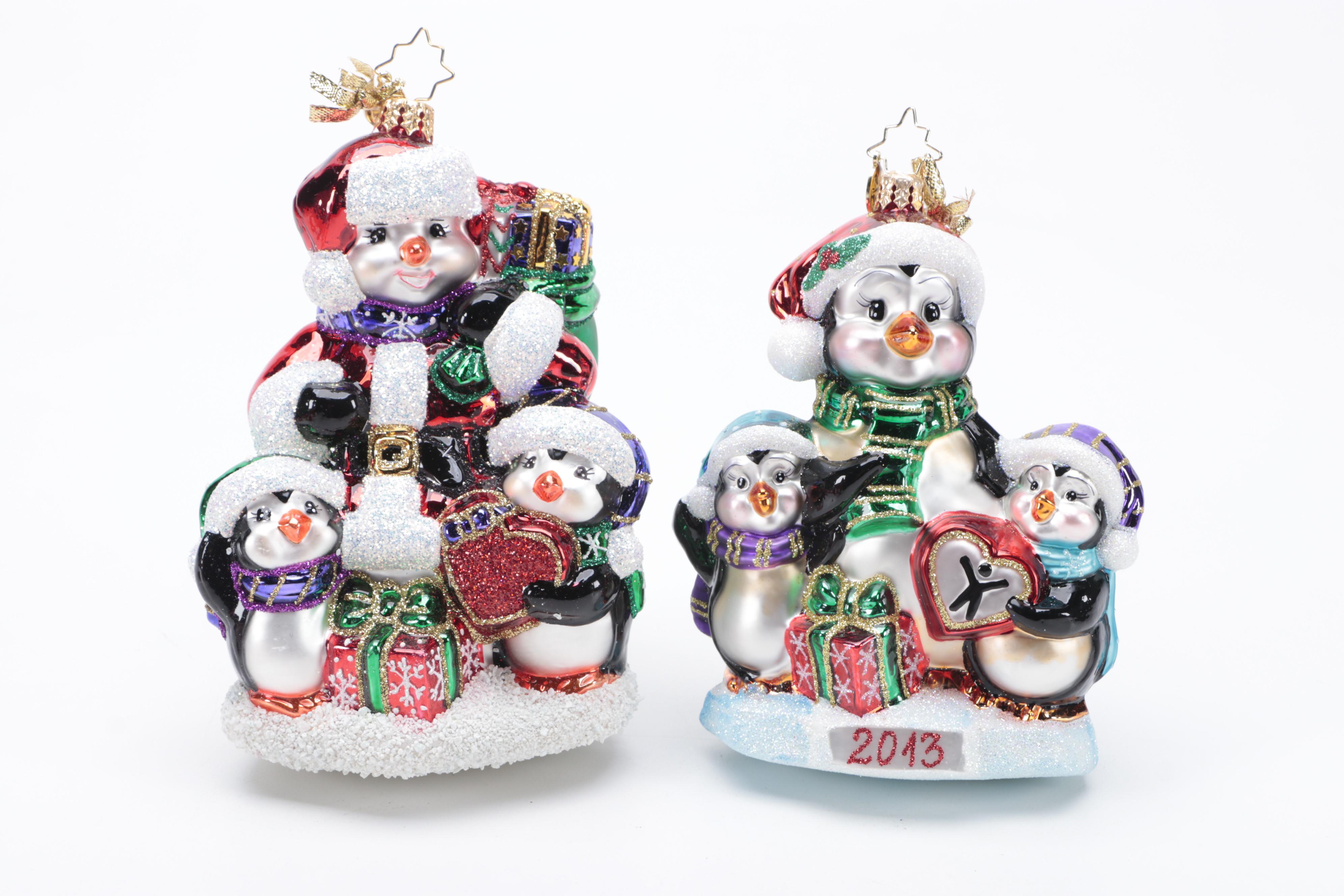 Christopher Radko "Celebrate Adoption" and More Glass Christmas Ornaments