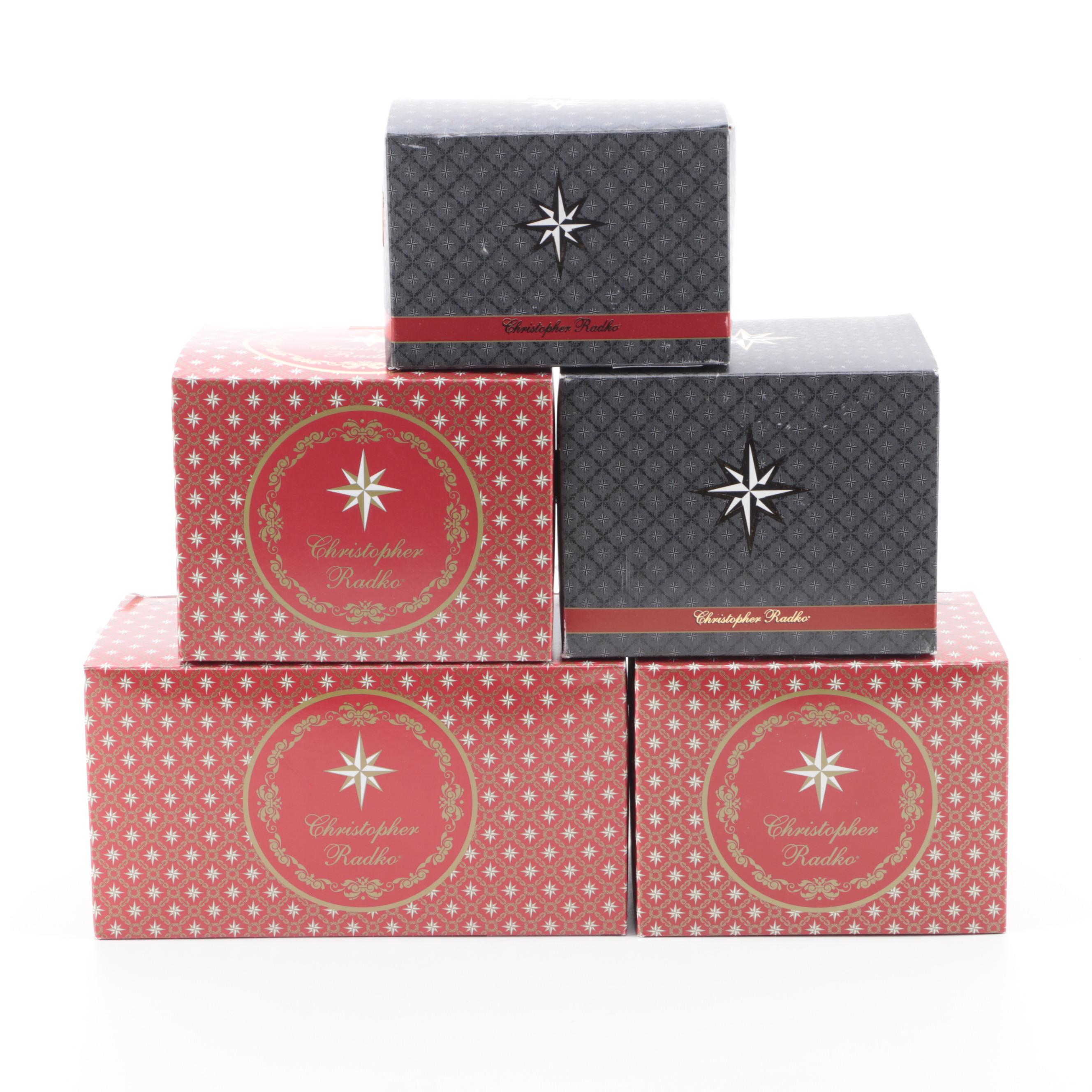 Christopher Radko "Celebrate Adoption" and More Glass Christmas Ornaments