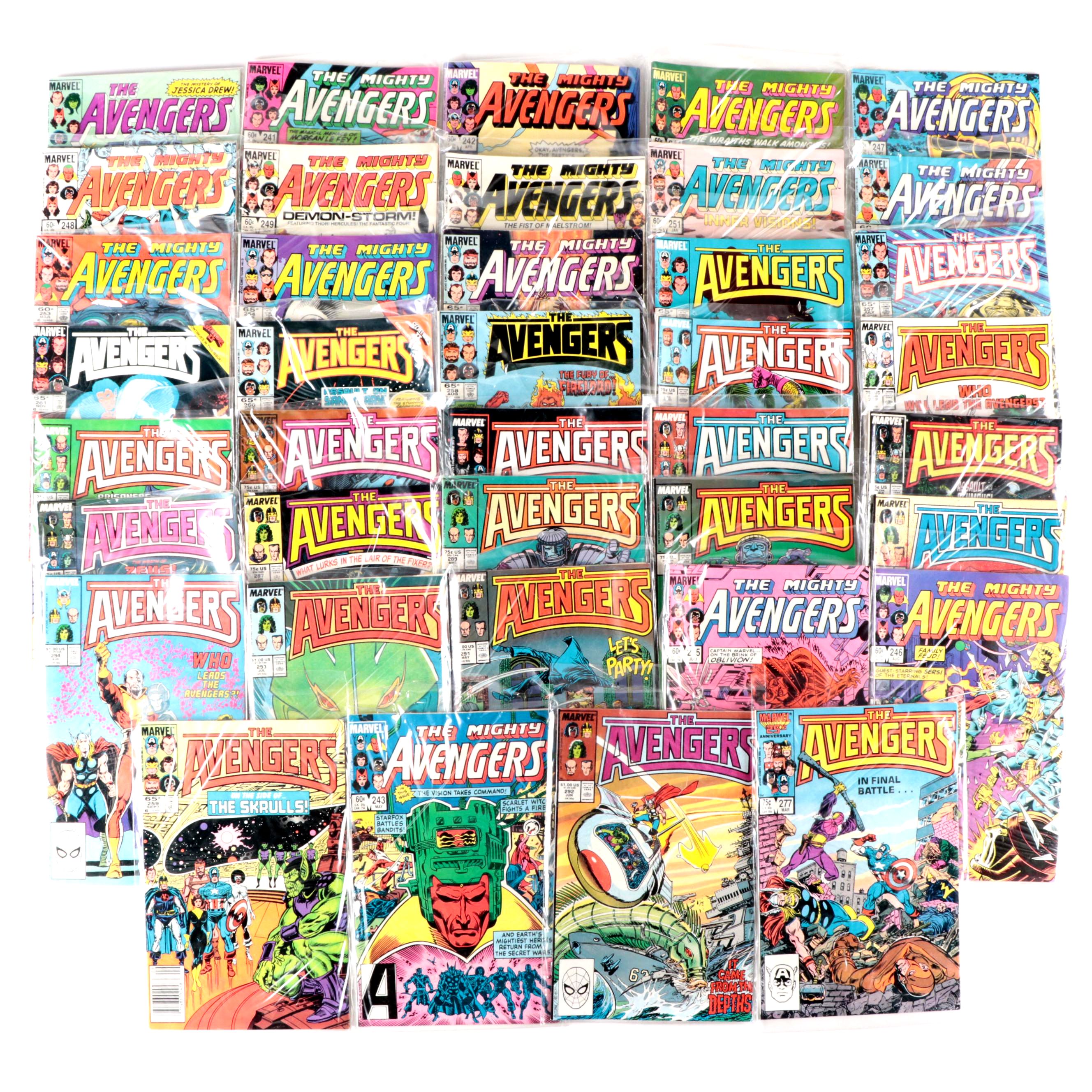 Marvel "The Avengers" Bronze Age Comic Books