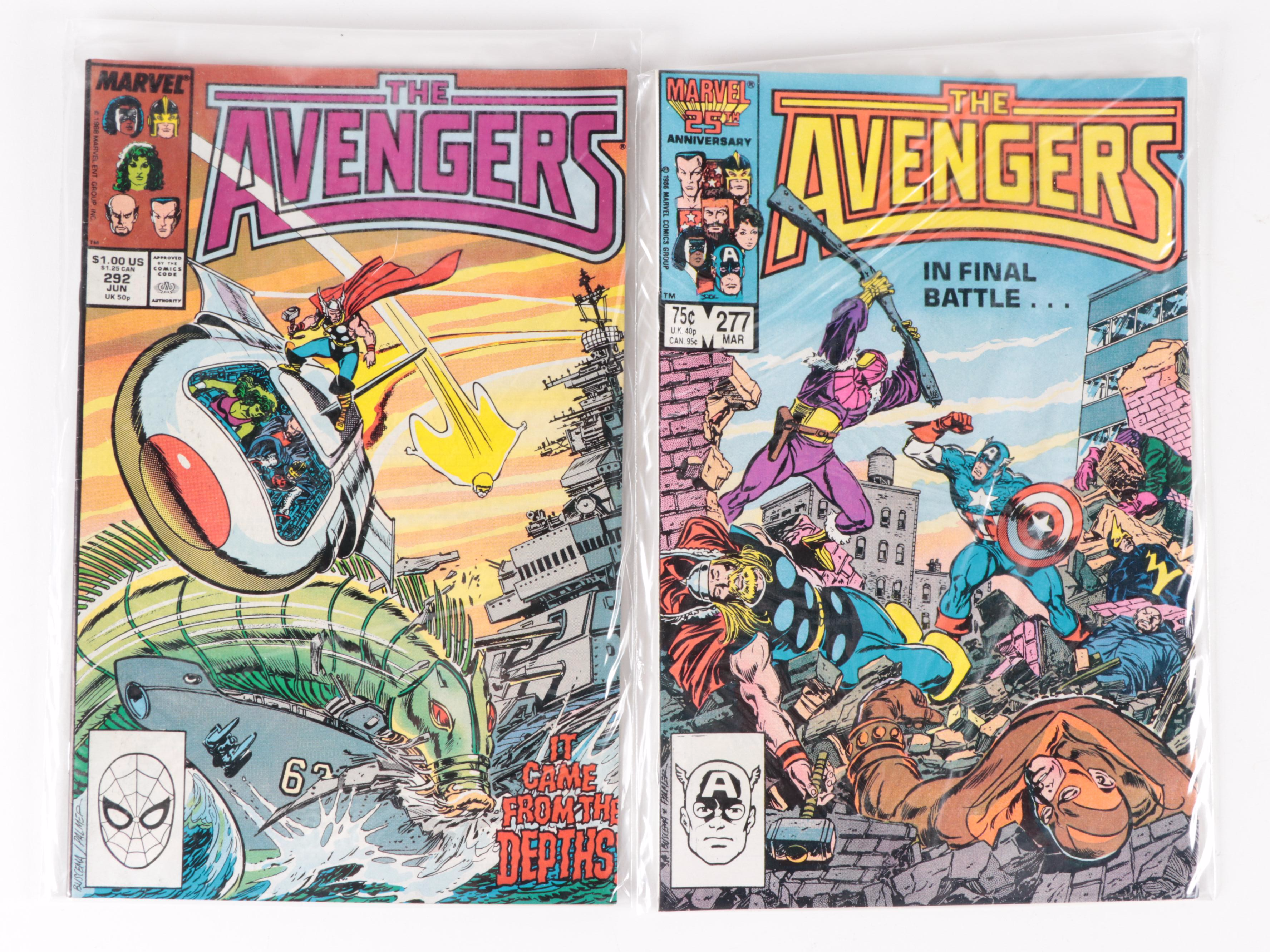 Marvel "The Avengers" Bronze Age Comic Books