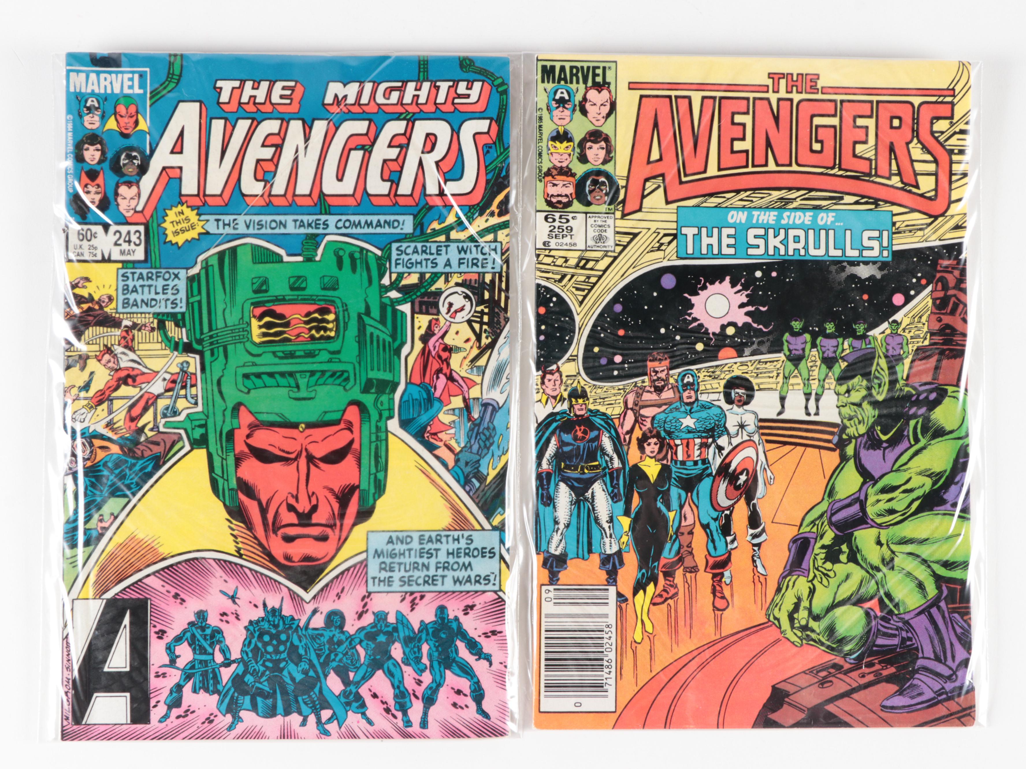 Marvel "The Avengers" Bronze Age Comic Books