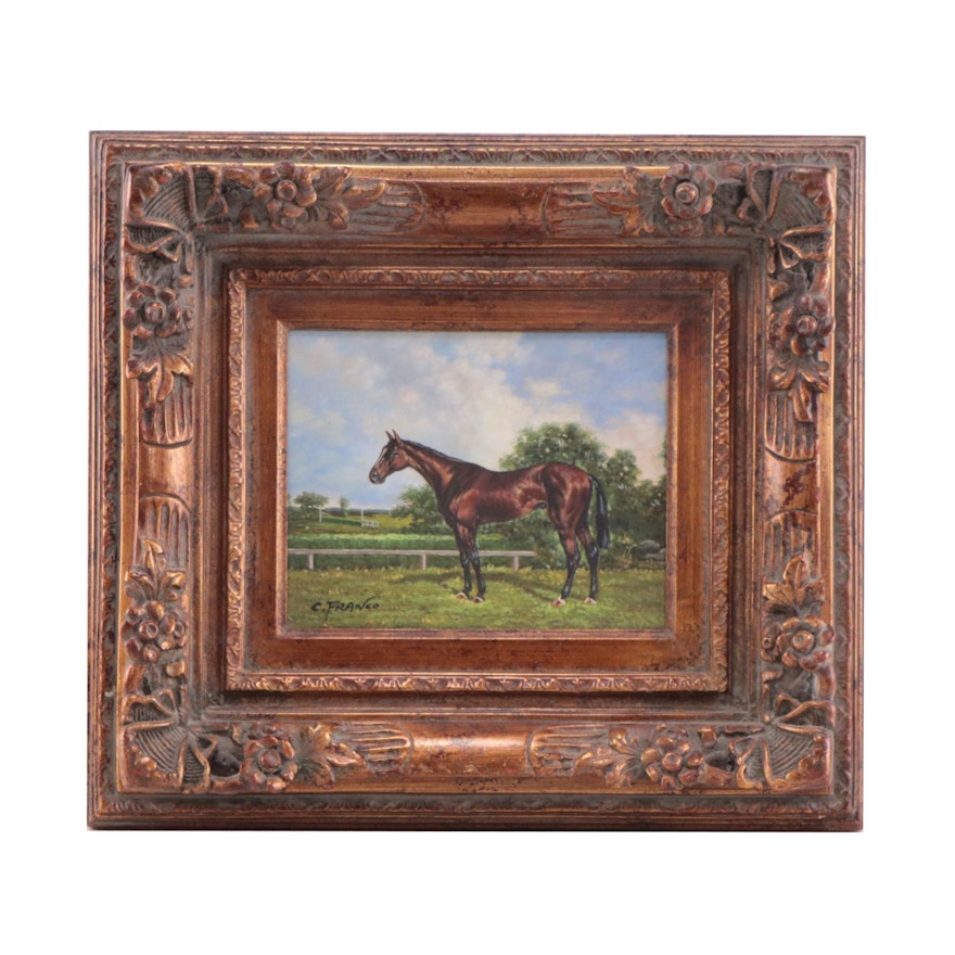 Oil Painting of Equine Portrait
