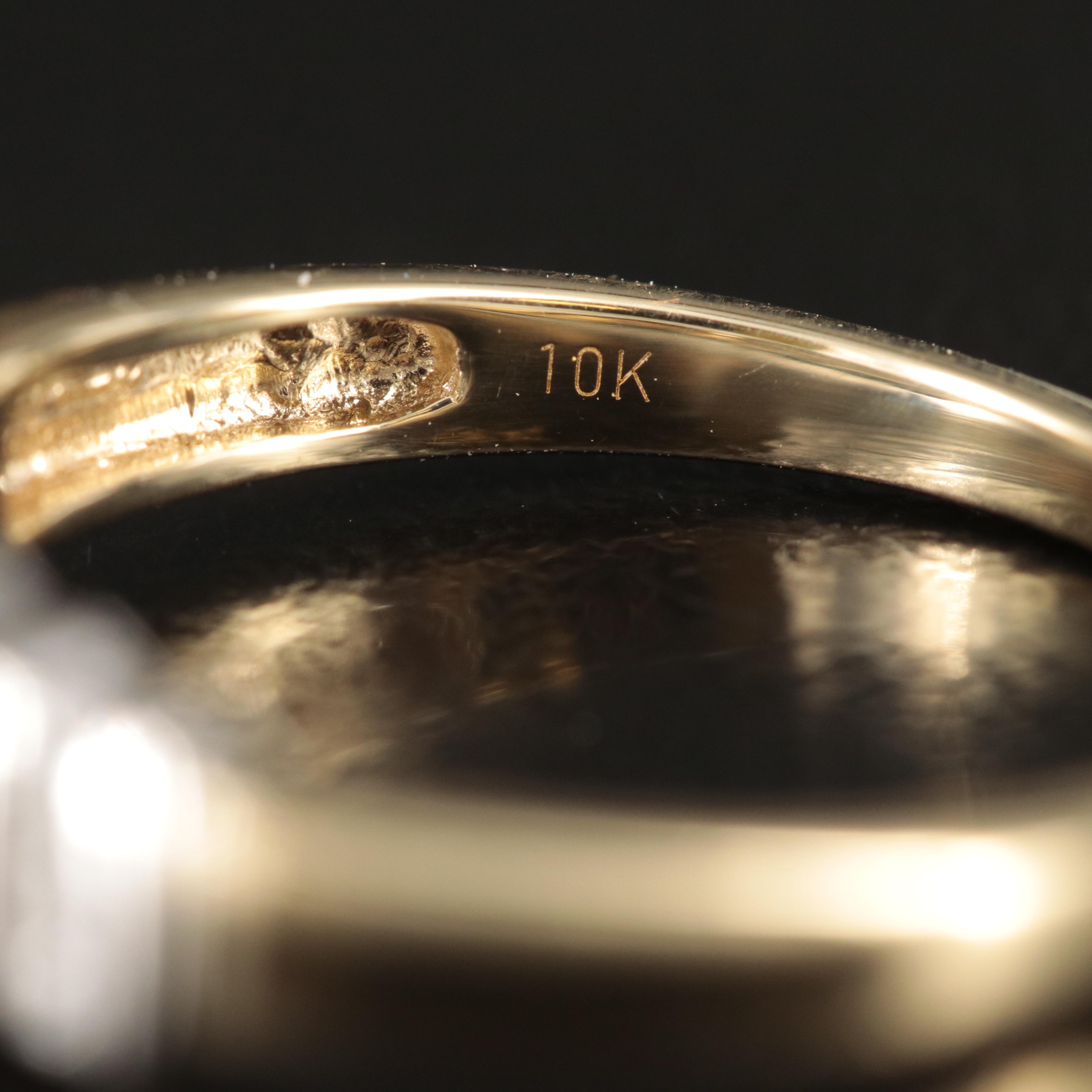 10K 0.51 CTW Diamond Cluster Ring