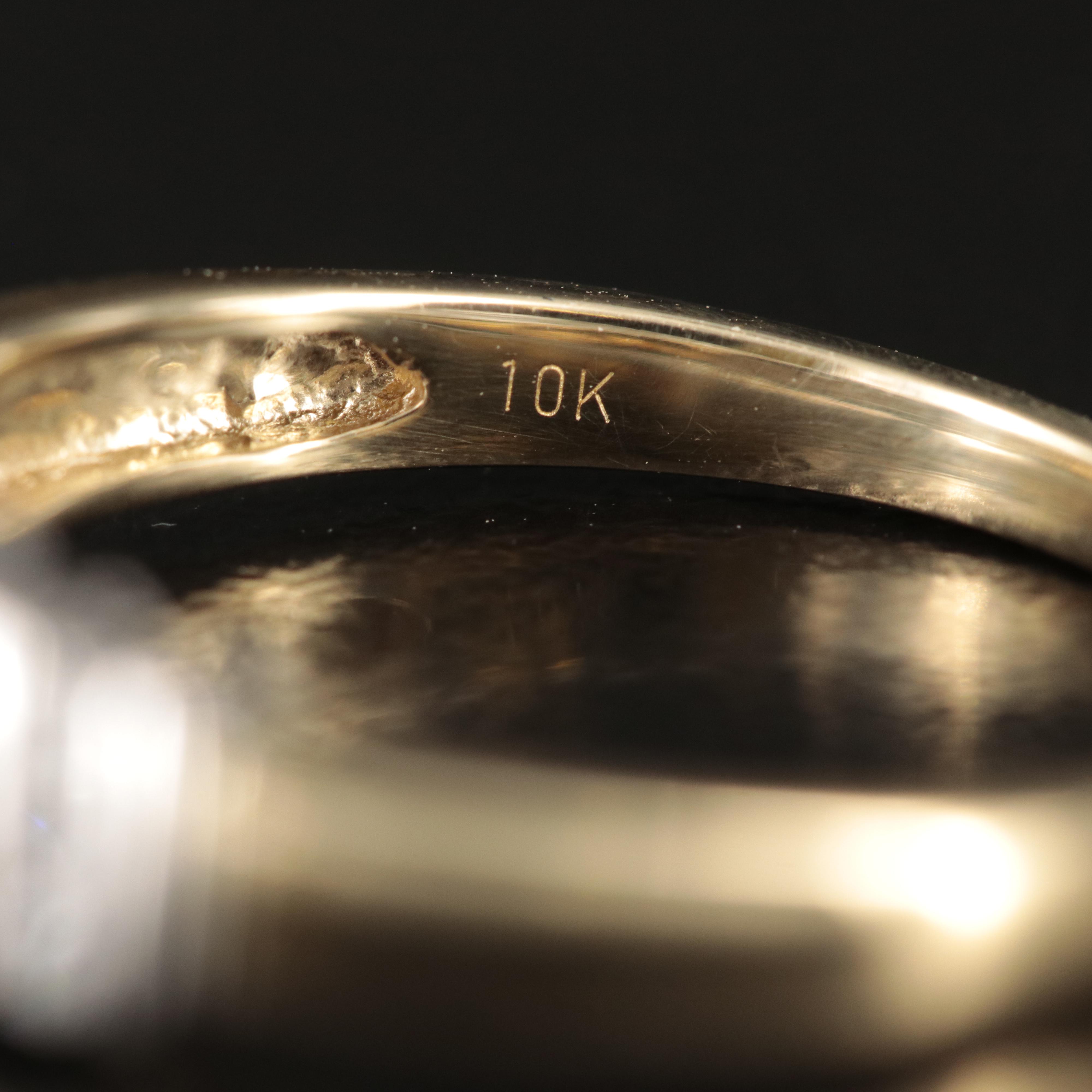 10K 0.50 CTW Diamond Cluster Ring