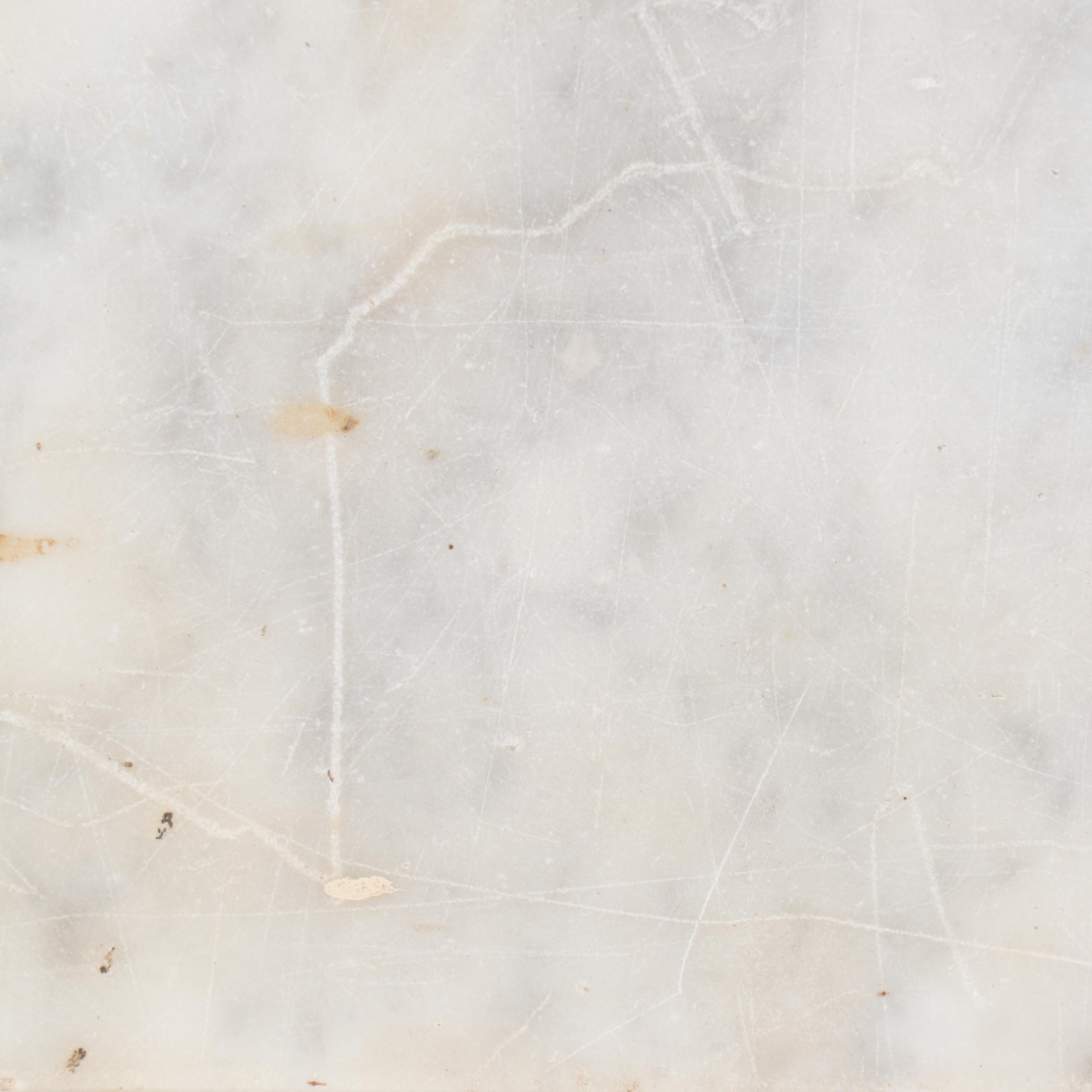 White Marble Countertop Slab with Beveled Edge