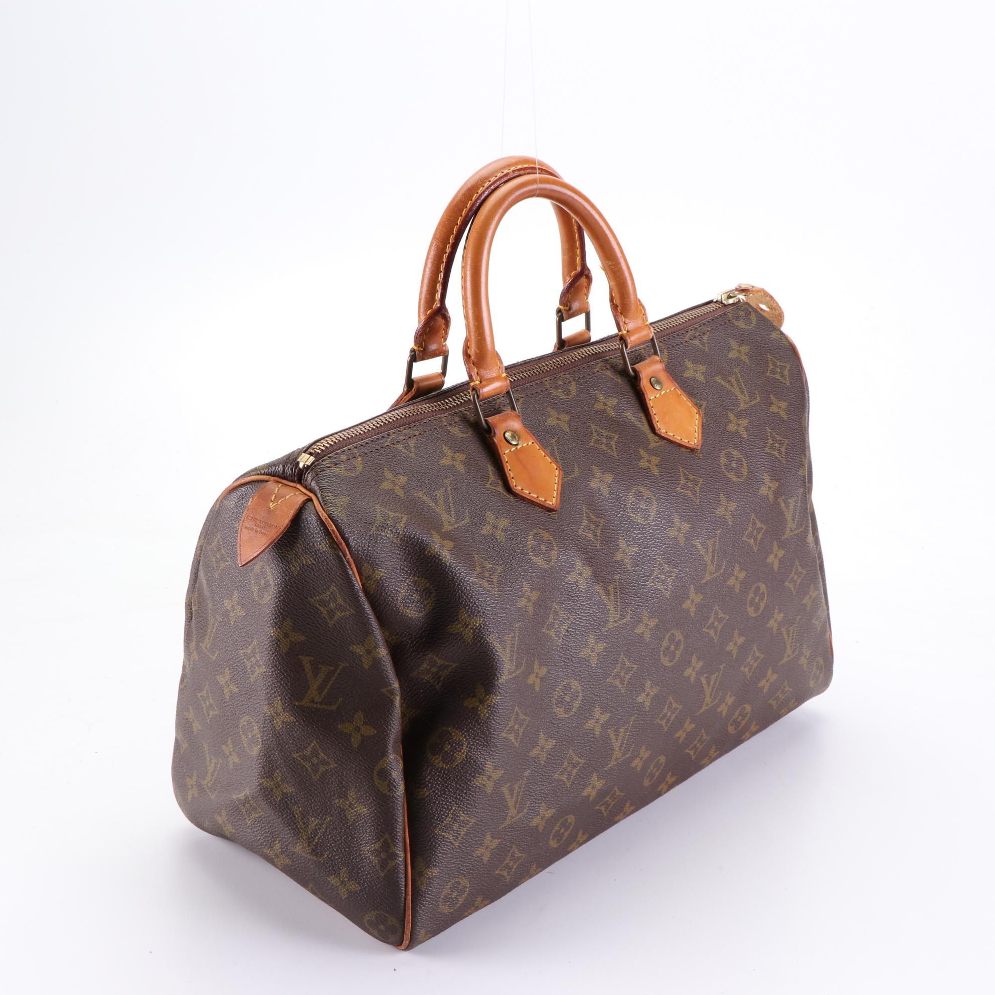 Louis Vuitton Speedy 35 in Monogram Canvas and Vachetta Leather