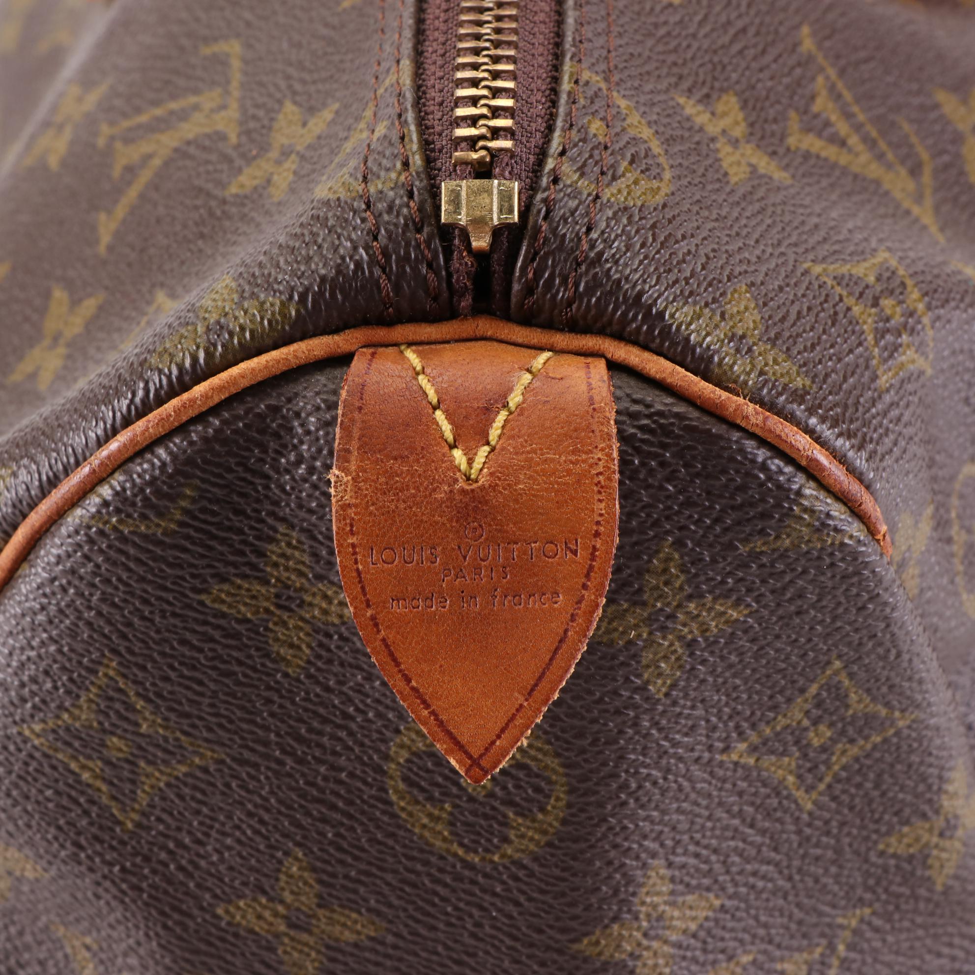 Louis Vuitton Speedy 35 in Monogram Canvas and Vachetta Leather