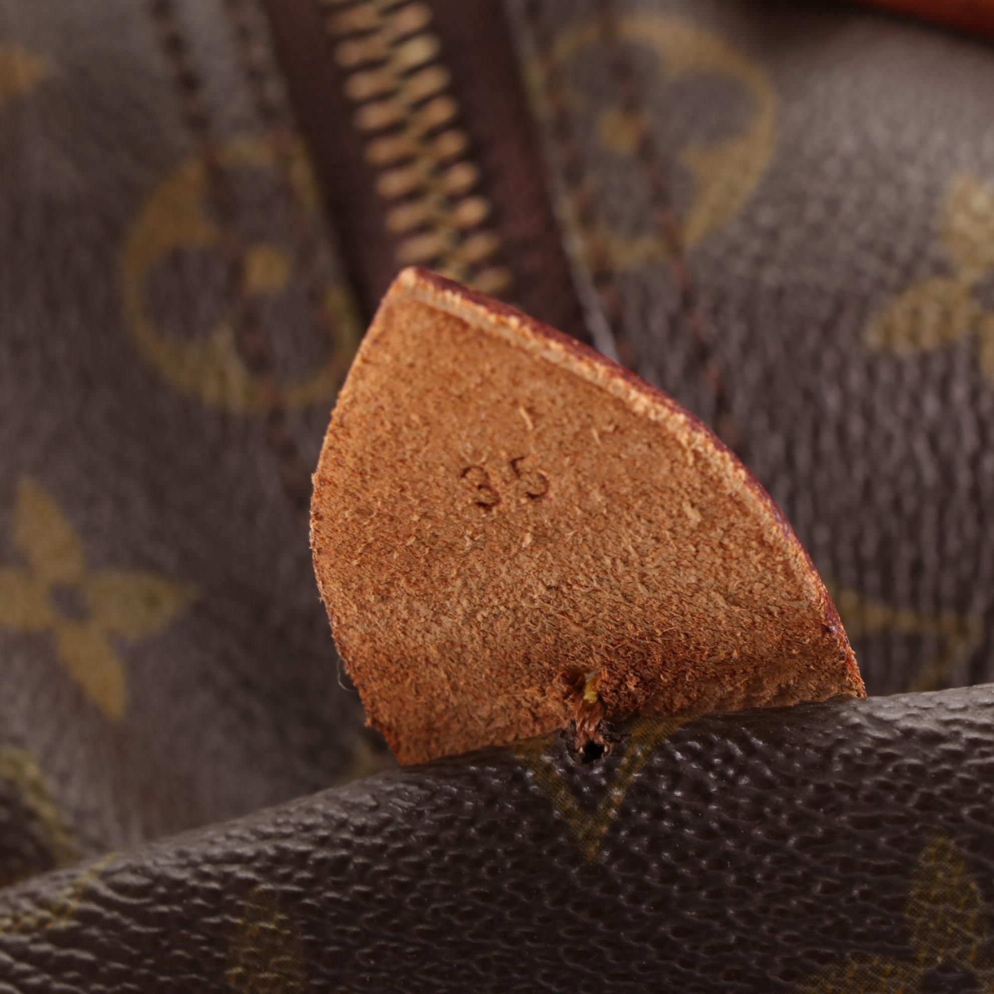 Louis Vuitton Speedy 35 in Monogram Canvas and Vachetta Leather