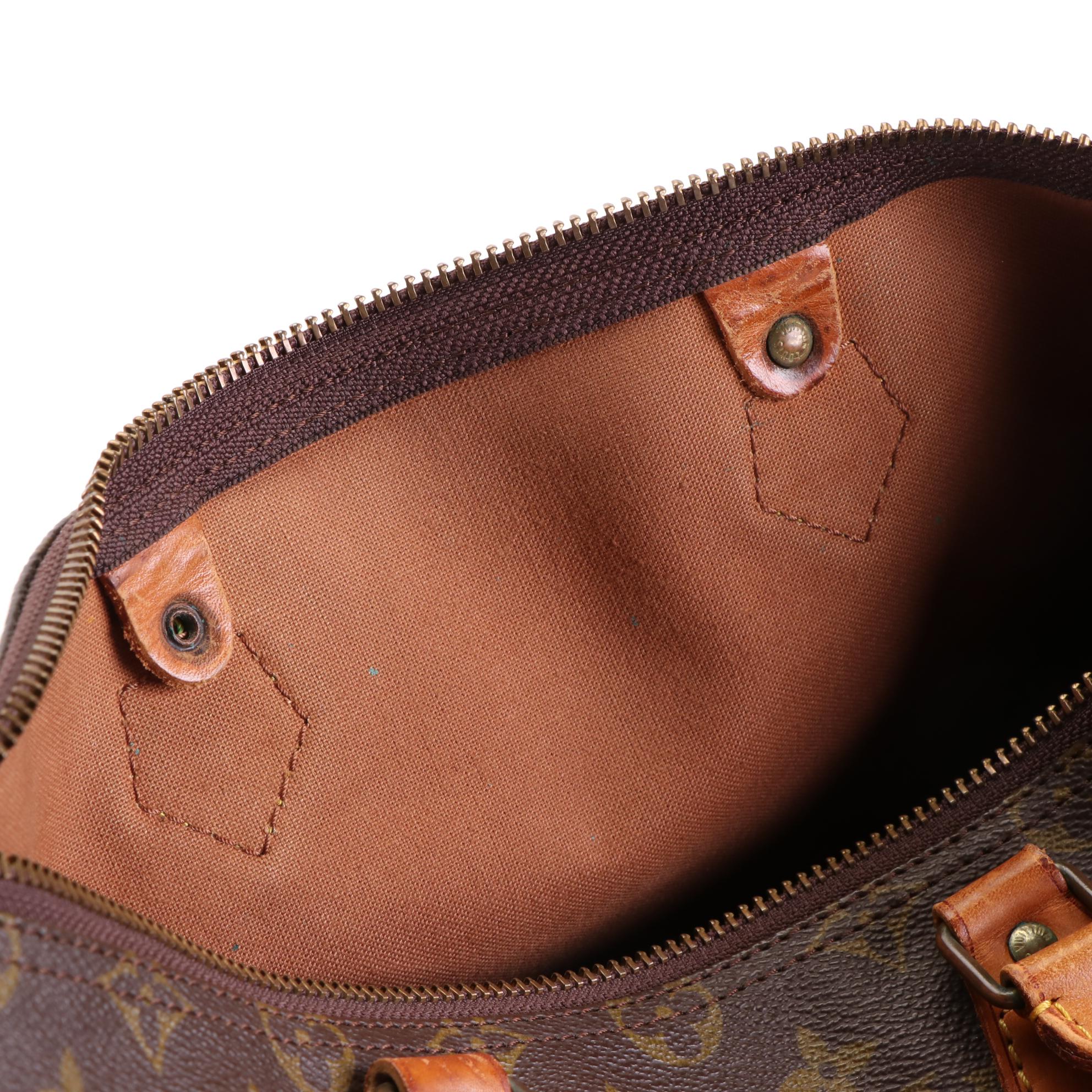Louis Vuitton Speedy 35 in Monogram Canvas and Vachetta Leather
