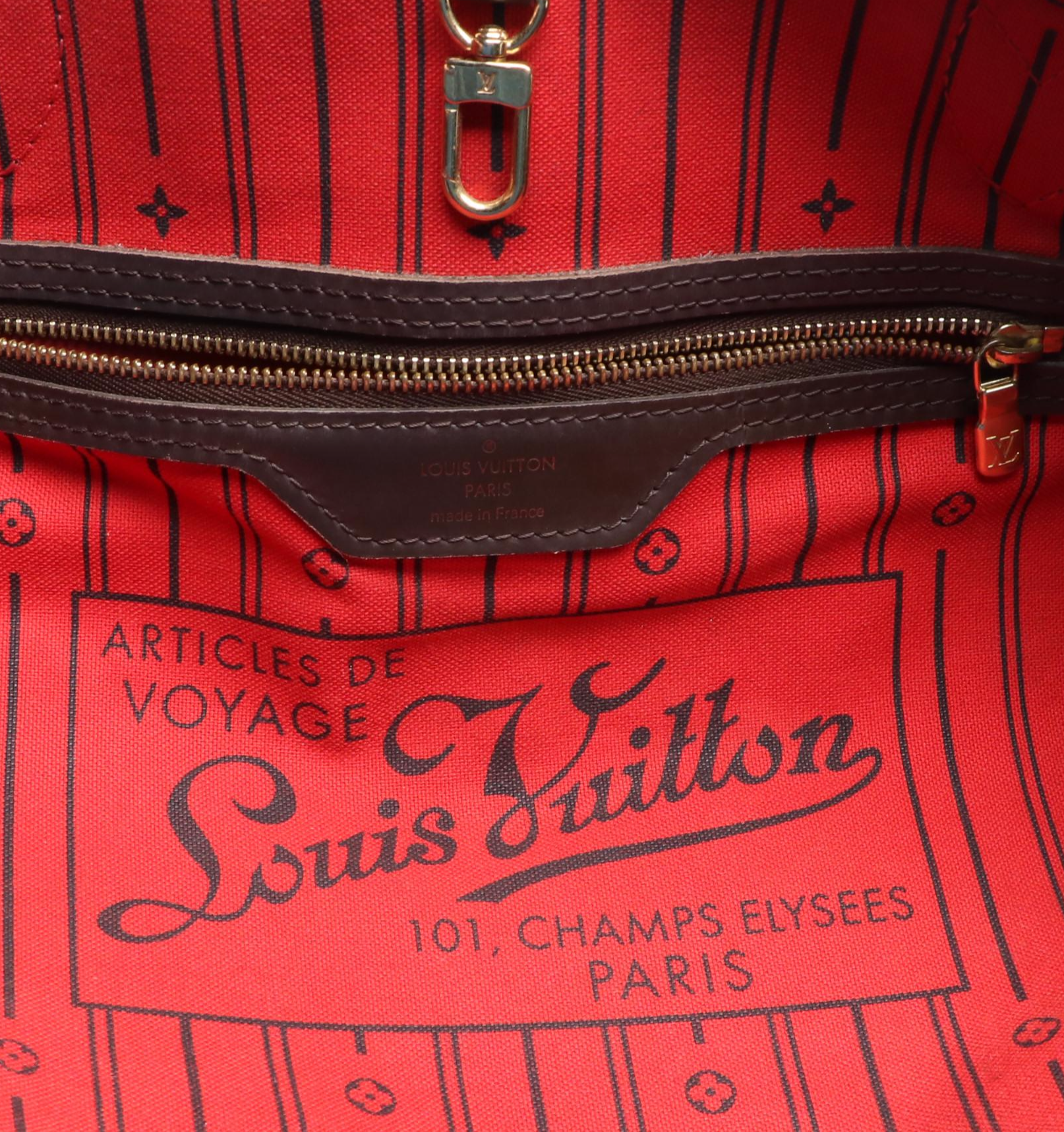 Louis Vuitton Neverfull MM in Damier Ebene Canvas