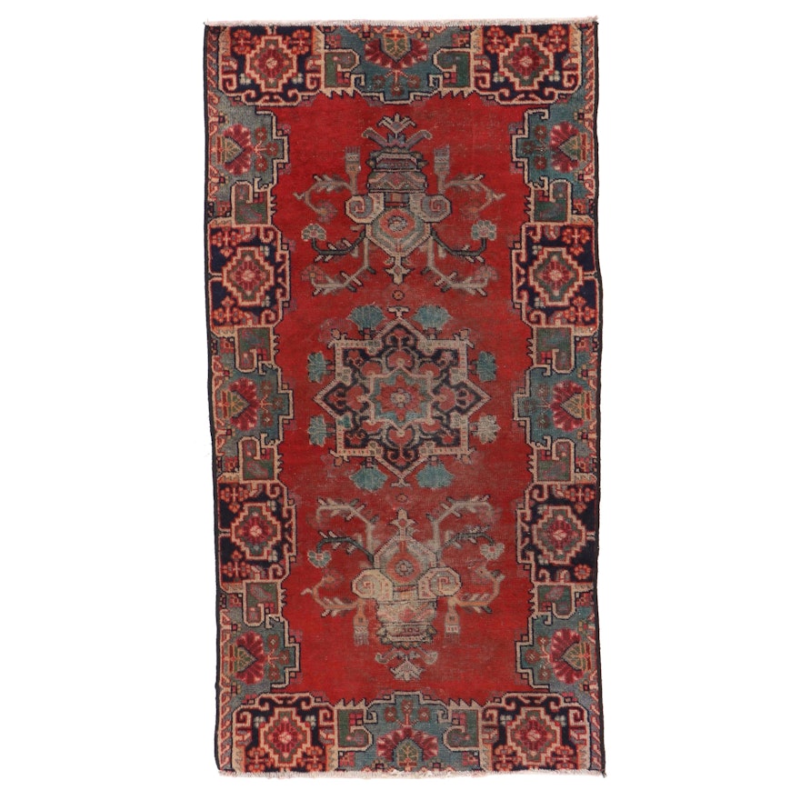 3'8 x 7'3 Hand-Knotted Persian Tabriz Area Rug