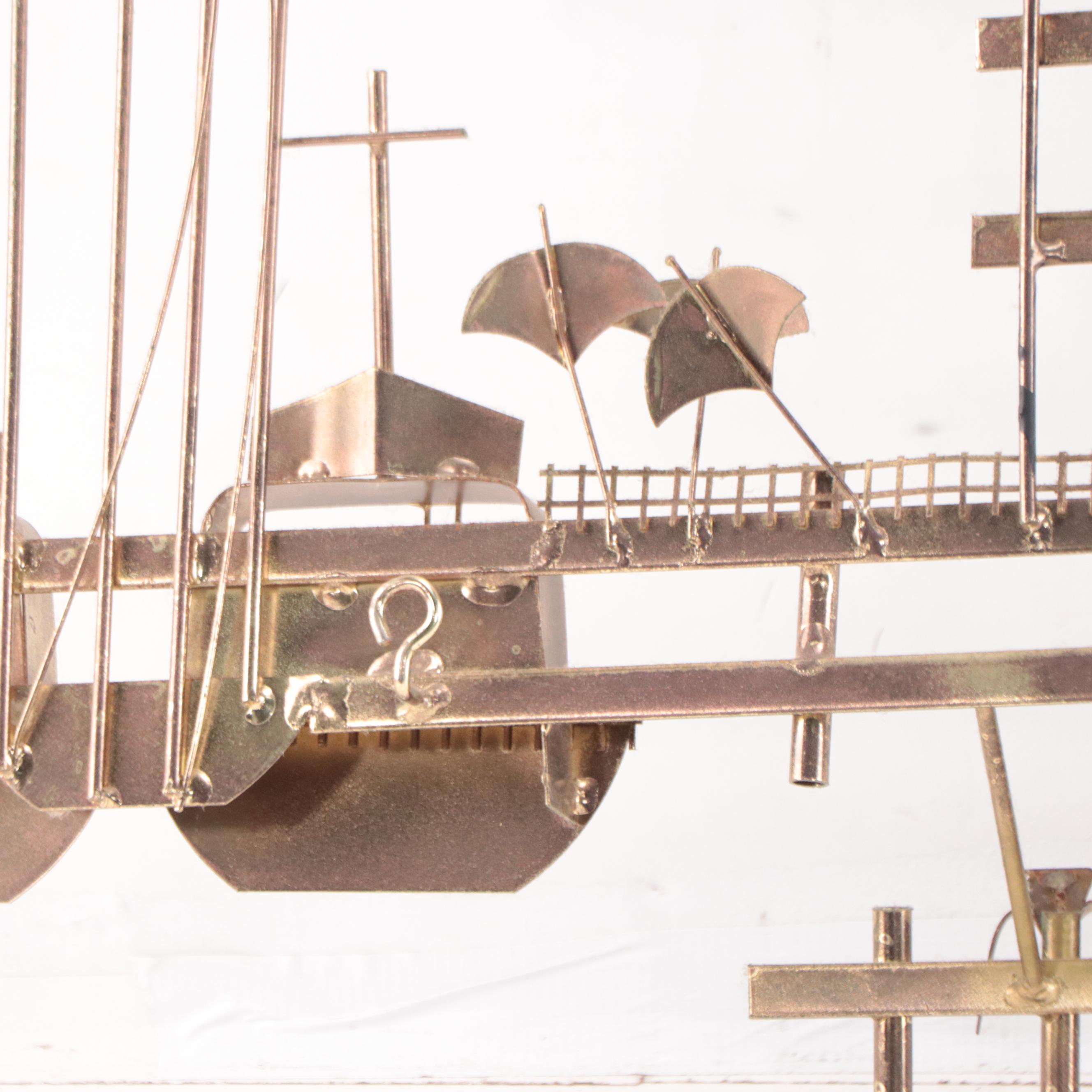 Curtis Jeré Metal Nautical Sculpture, 1986