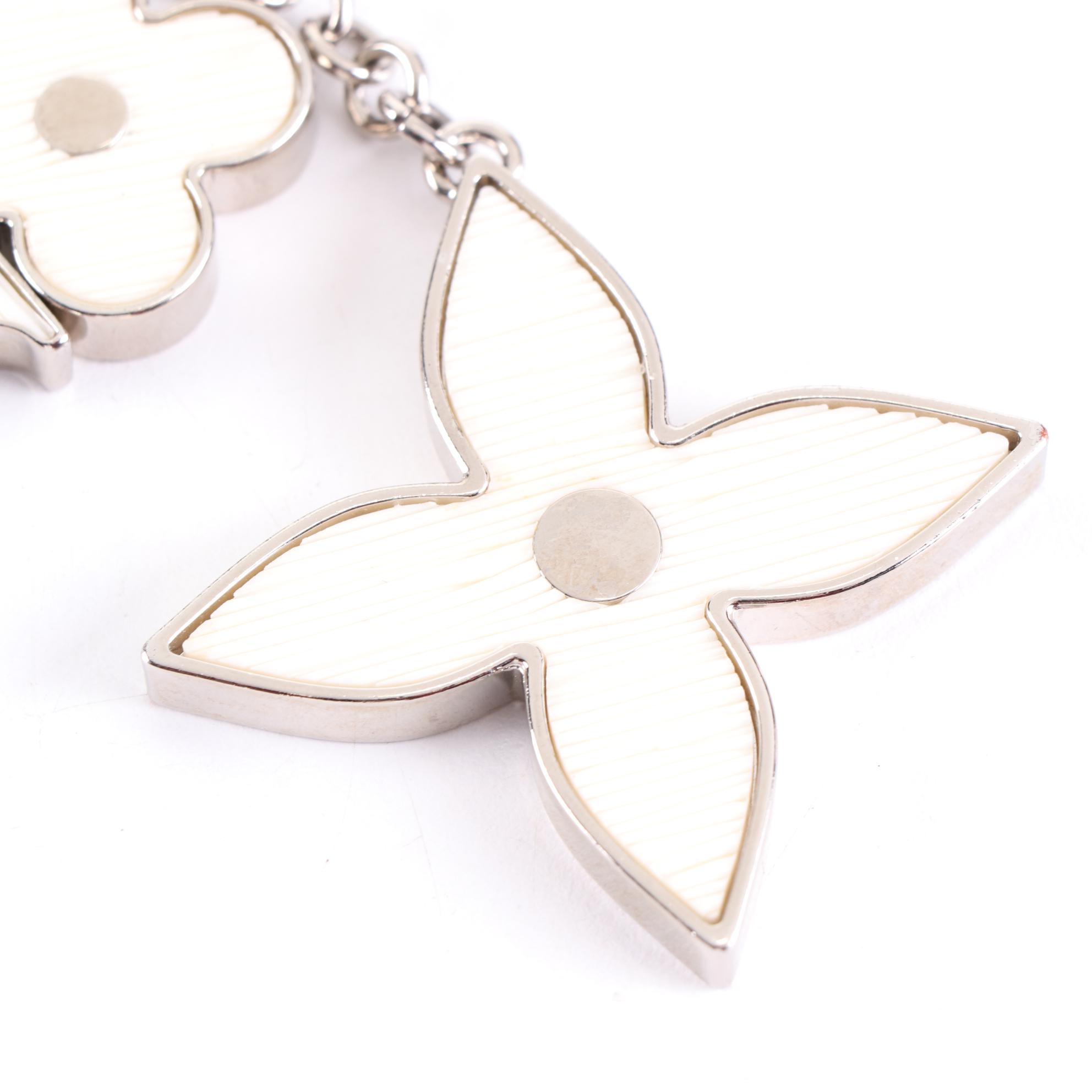 Louis Vuitton Fleur de Monogram Bag Charm Keychain