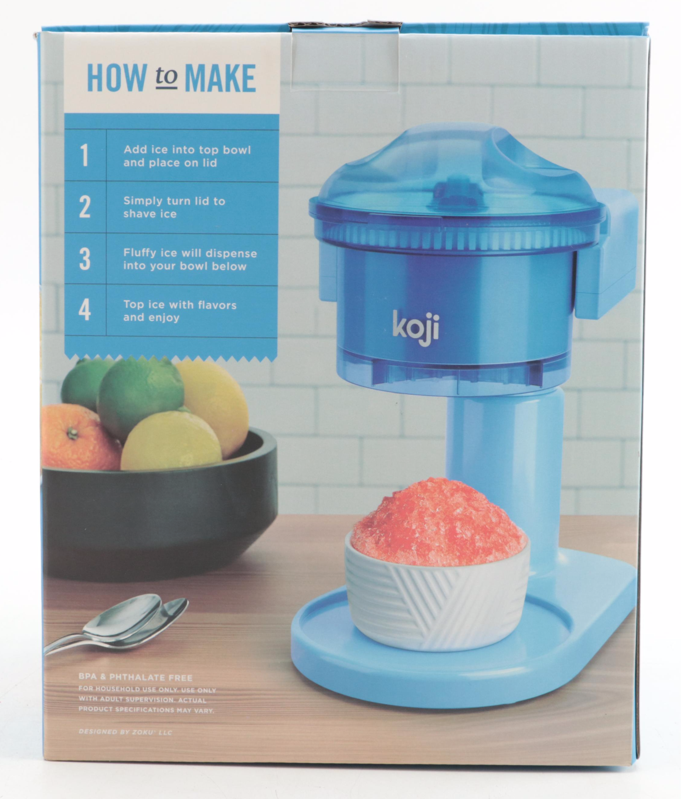 Koji Snow Cone Makers with Paper Cups and Straws