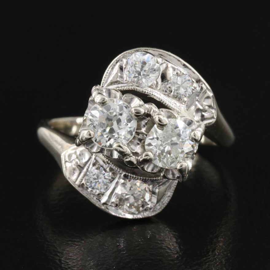 Vintage 14K 1.27 CTW Diamond Ring