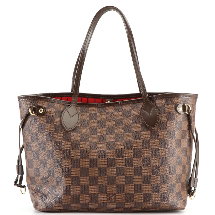 Louis Vuitton Neverfull PM in Damier Ebene Canvas